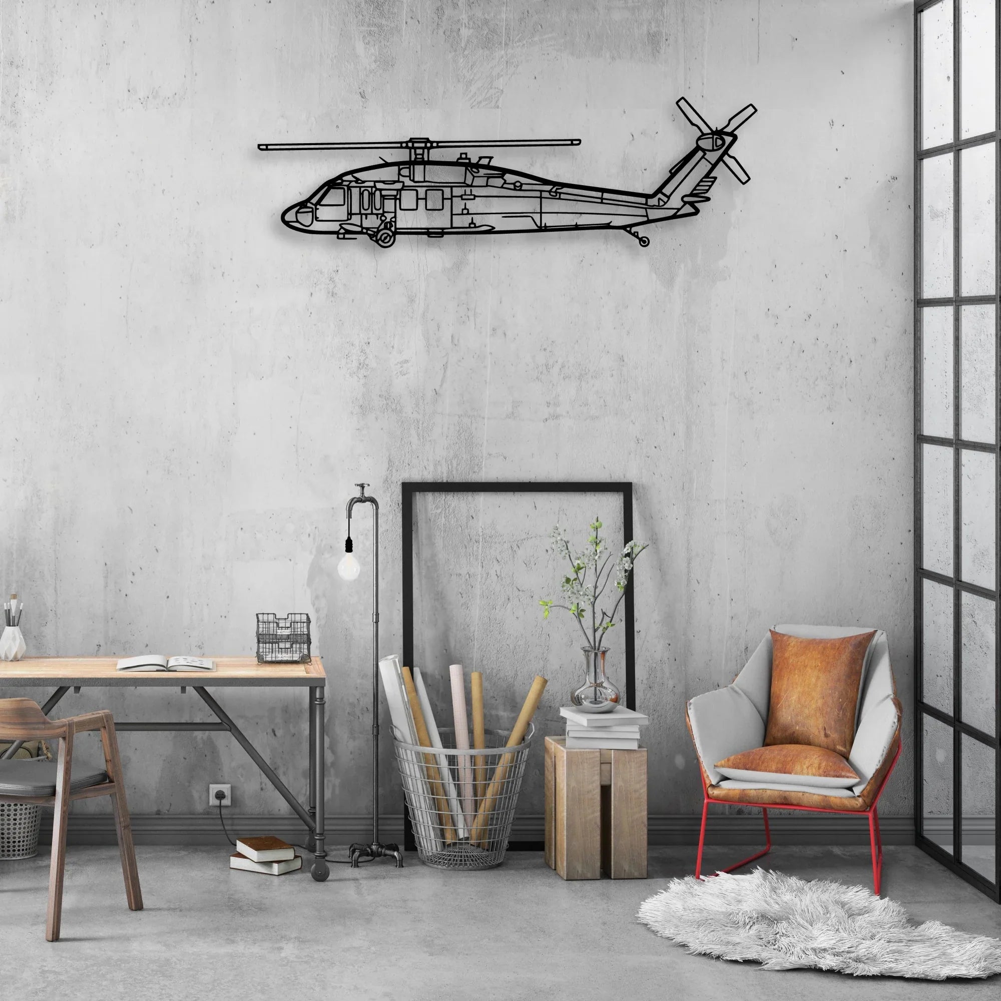 180 Skywagon 3 Classic Aircraft Silhouette Metal Wall Art - Aviation Hangar Decor