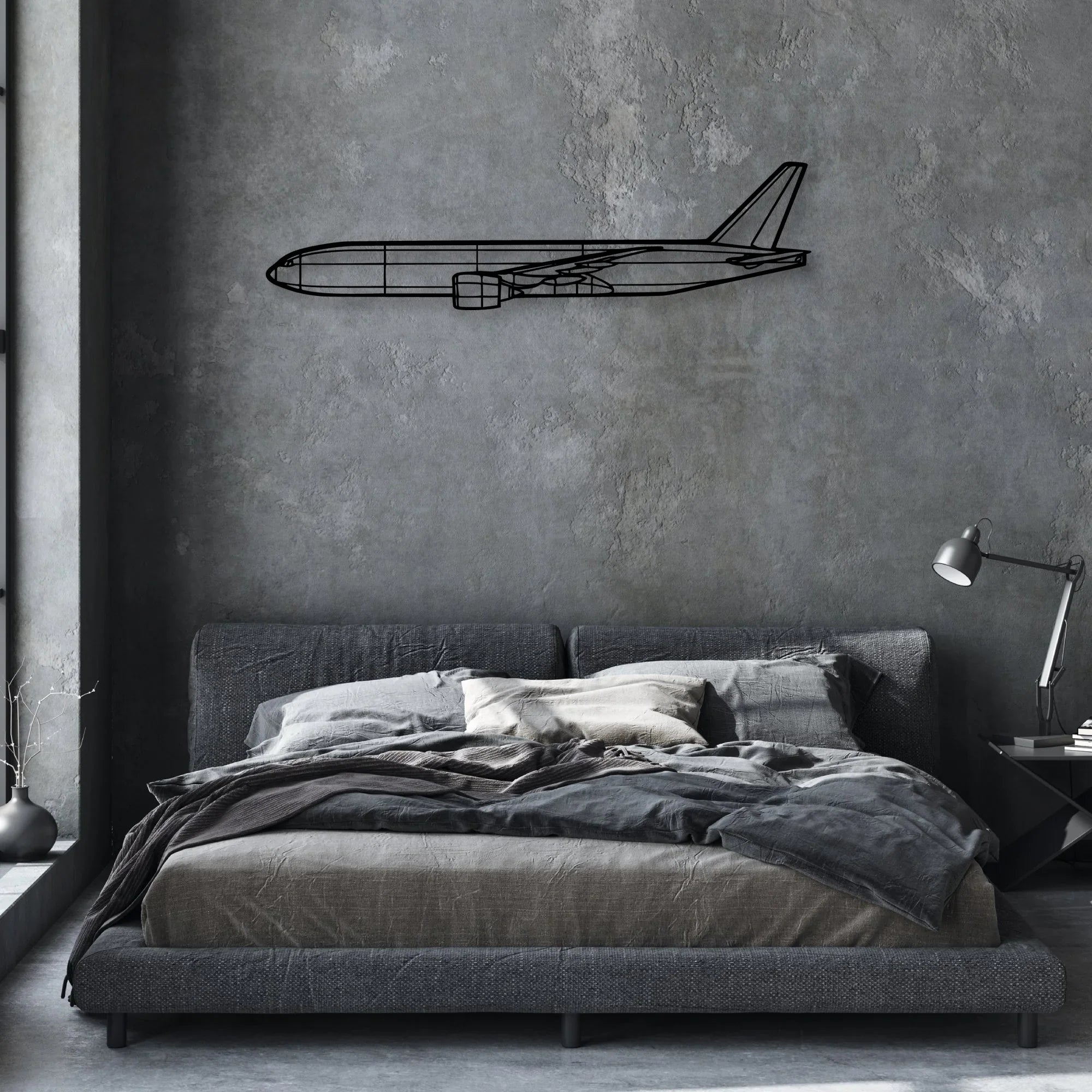182H Skylane Classic Aircraft Silhouette Metal Wall Art - Aviation Hangar Decor