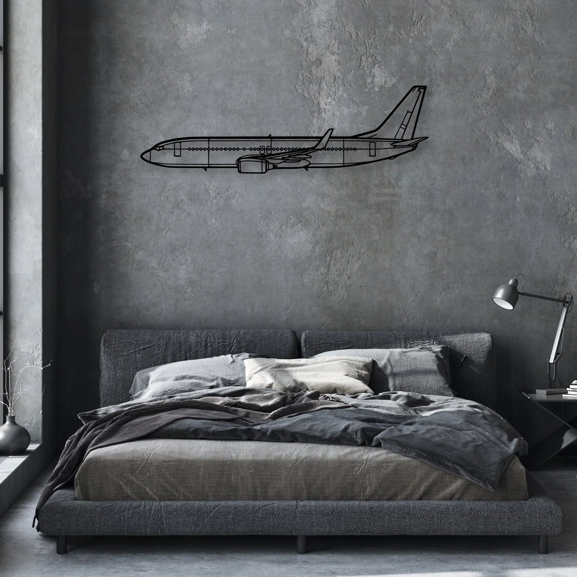 182P Skylane 3 Classic Aircraft Silhouette Metal Wall Art - Aviation Hangar Decor
