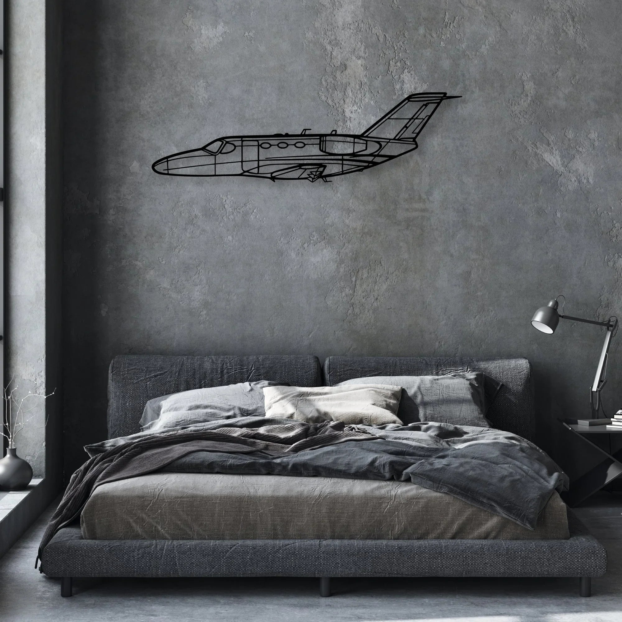 182P Skylane Classic Aircraft Silhouette Metal Wall Art - Aviation Hangar Decor