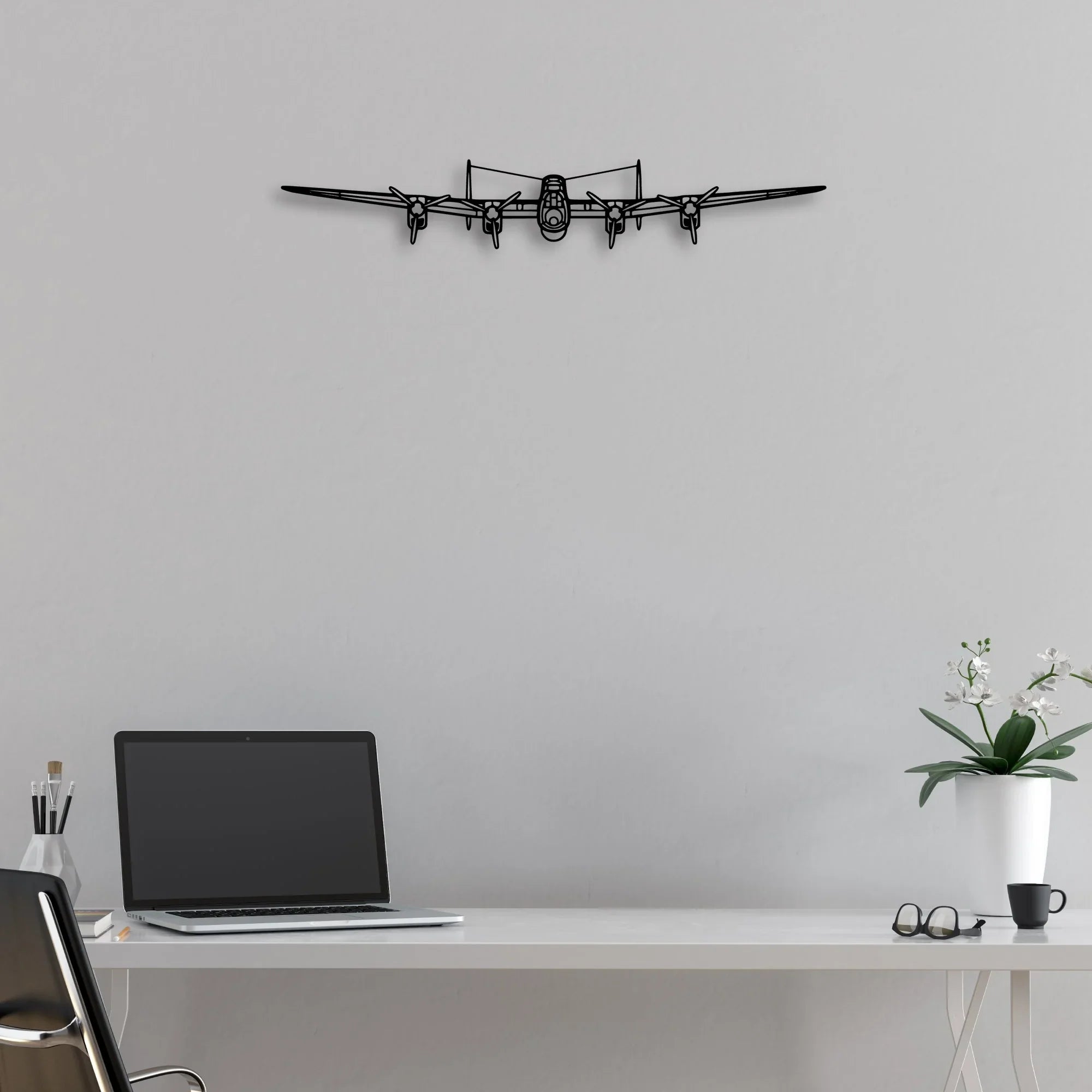 201 Standard Libelle 5 Classic Aircraft Silhouette Metal Wall Art - Aviation Hangar Decor