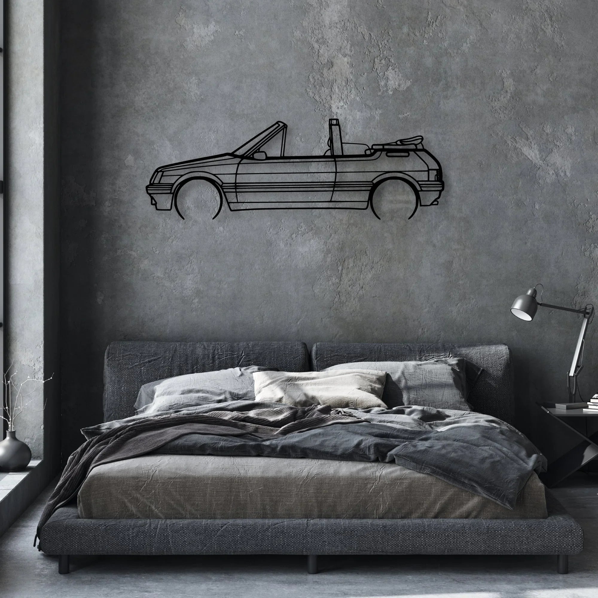 205 CTI 1988 Classic Silhouette Metal Wall Art - Automotive Garage Decor