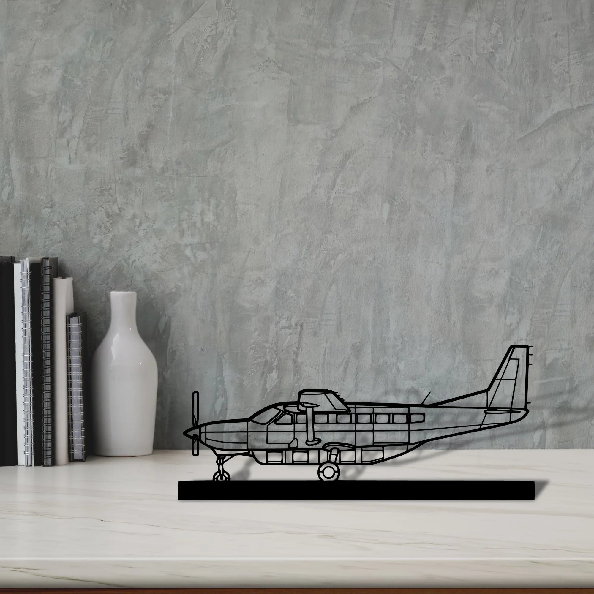 208-caravan Silhouette Metal Art Stand - Turbo Silhouette