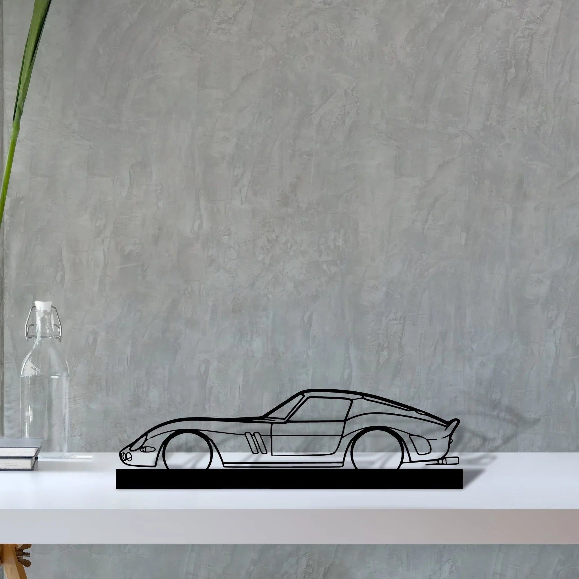250-gto-1965 Silhouette Metal Art Stand - Turbo Silhouette