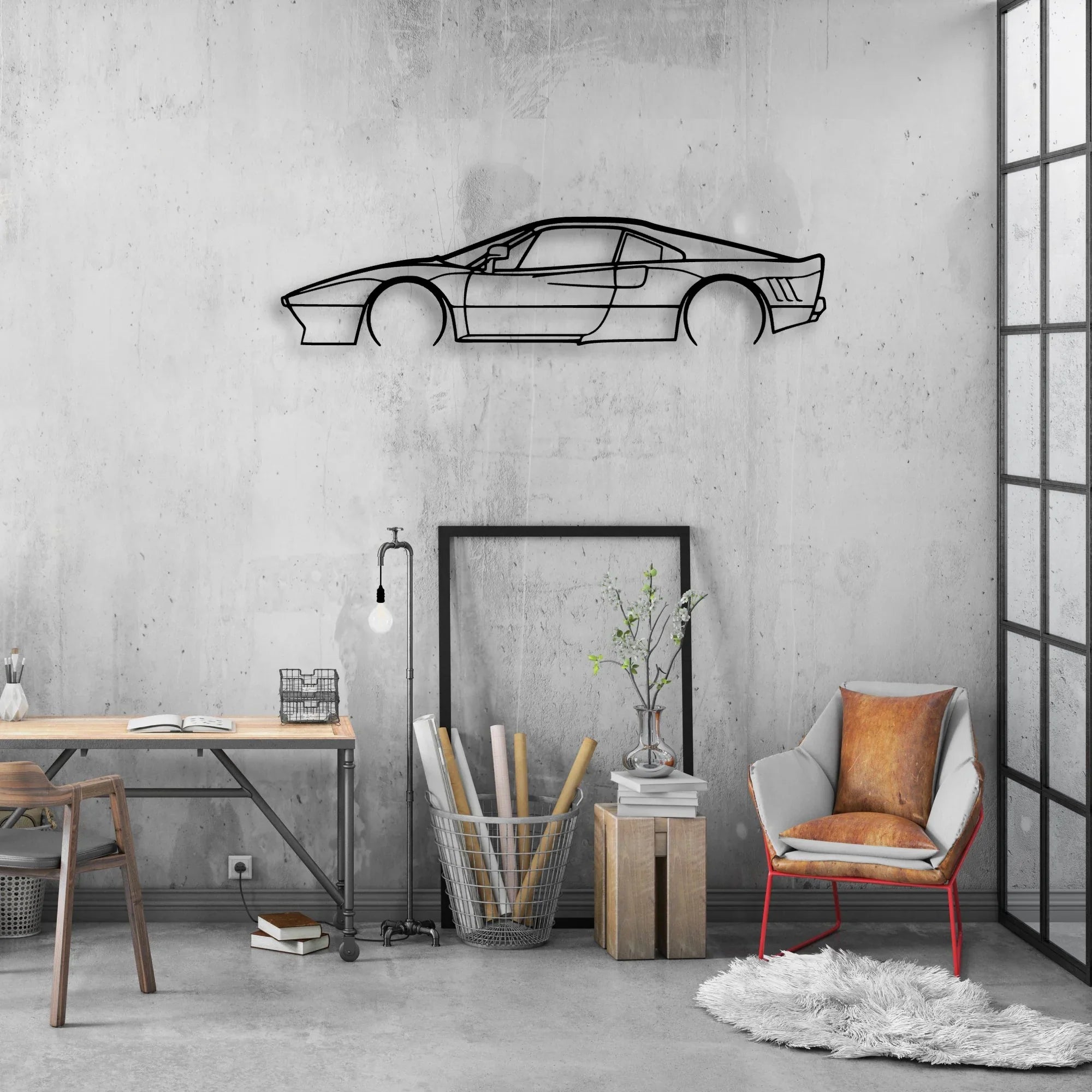 288 GTO Classic Silhouette Metal Wall Art - Automotive Garage Decor