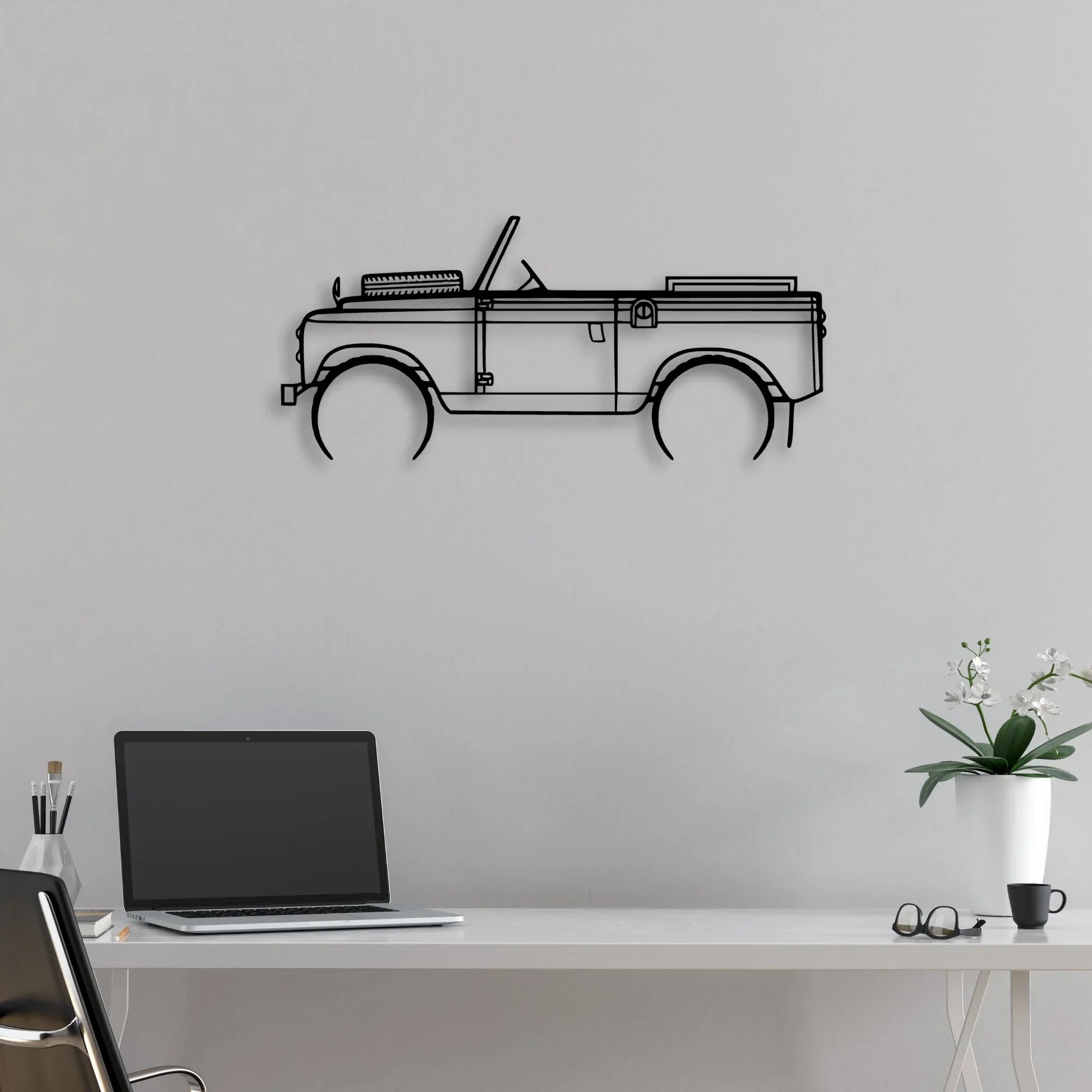 2A 1962 Classic Silhouette Metal Wall Art - Automotive Garage Decor