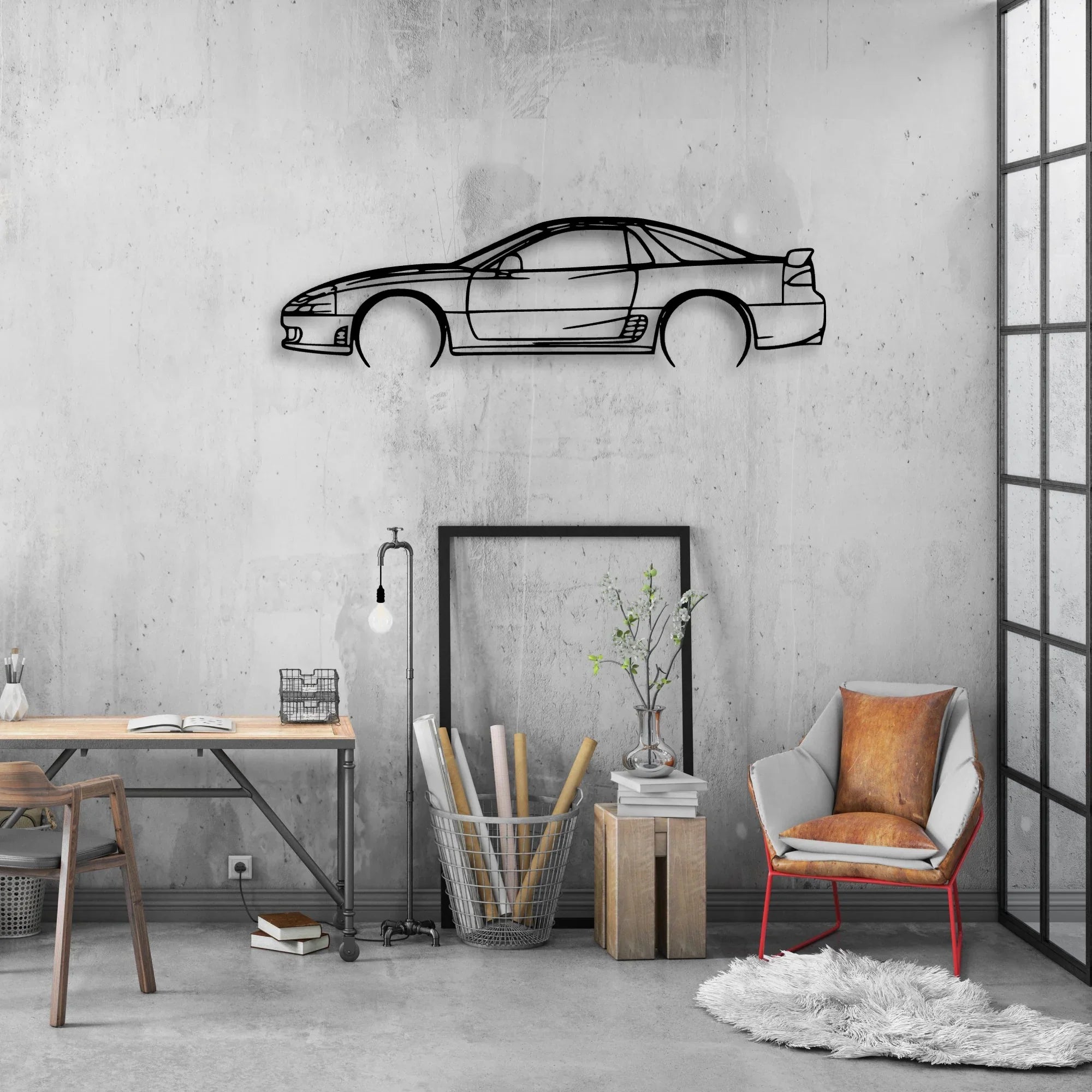 3000GT 1994 Classic Silhouette Metal Wall Art - Automotive Garage Decor