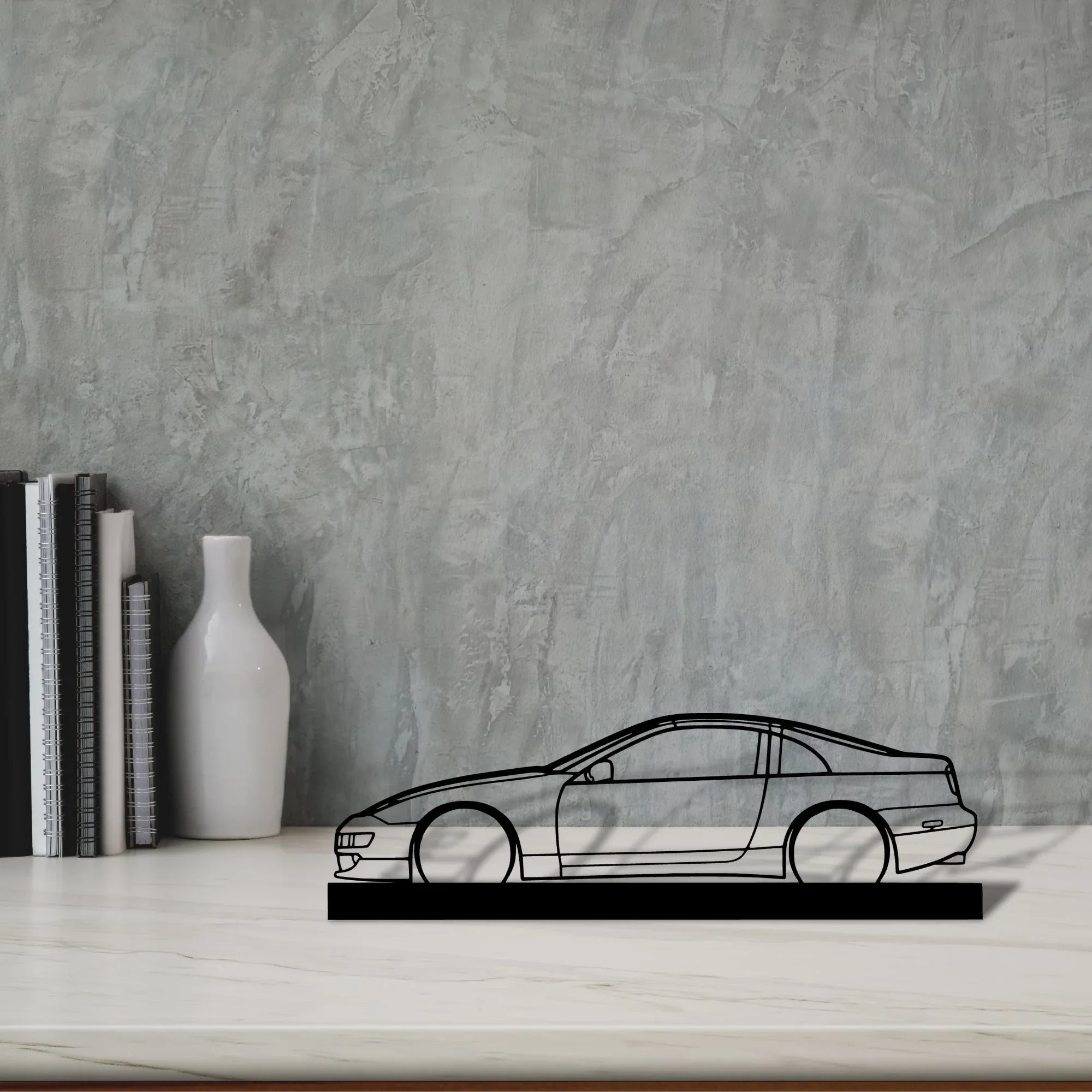 300zx Silhouette Metal Art Stand - Turbo Silhouette