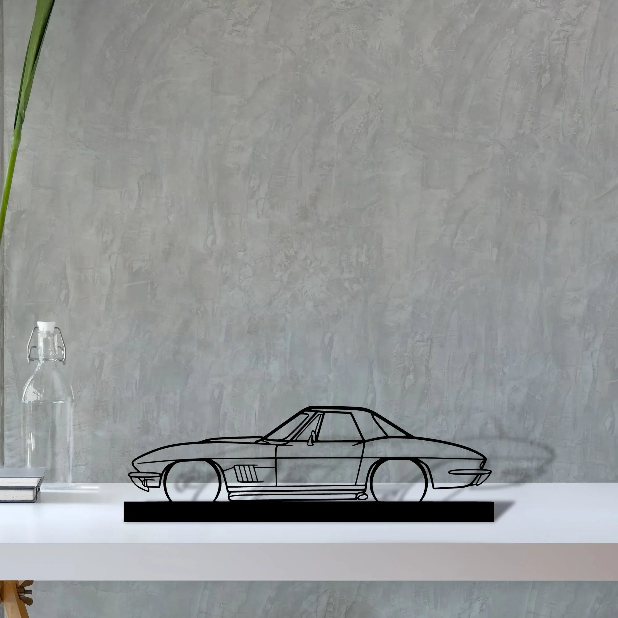 327-1967 Silhouette Metal Art Stand - Turbo Silhouette
