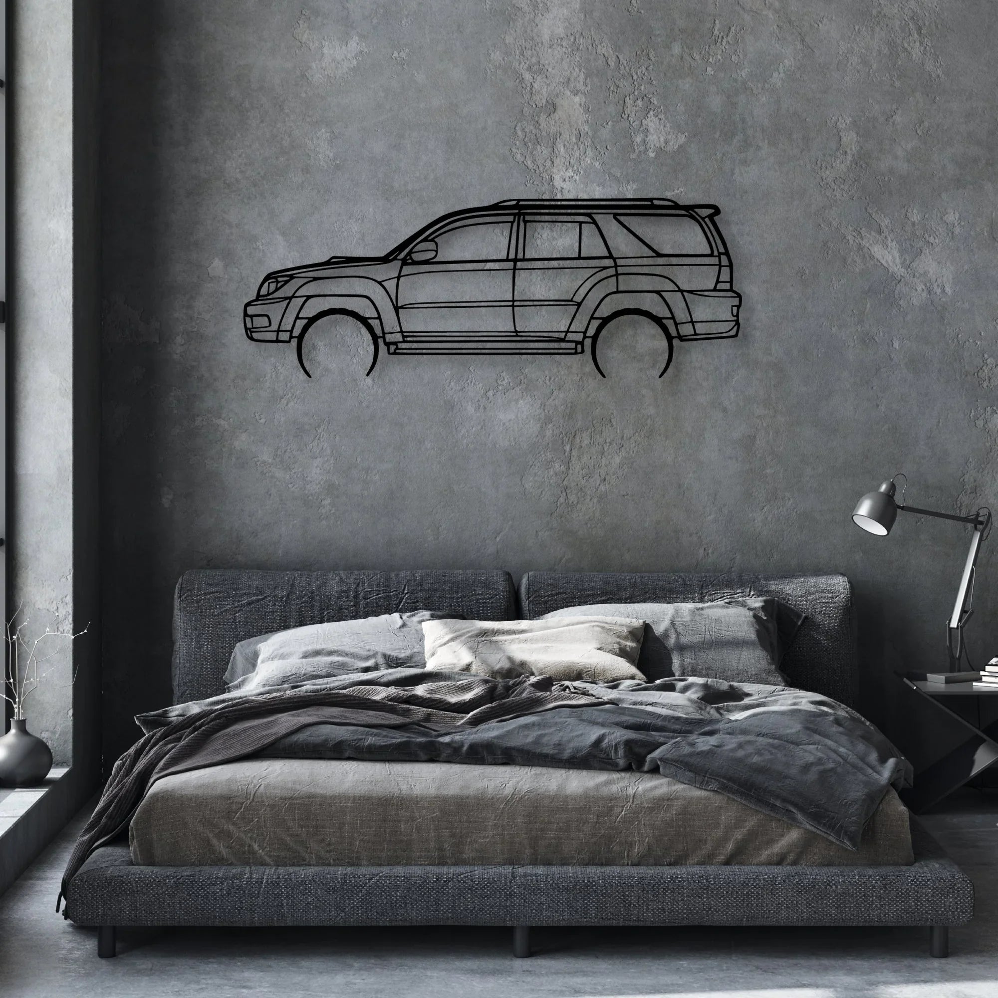 4Runner 2003 Classic Silhouette Metal Wall Art - Automotive Garage Decor