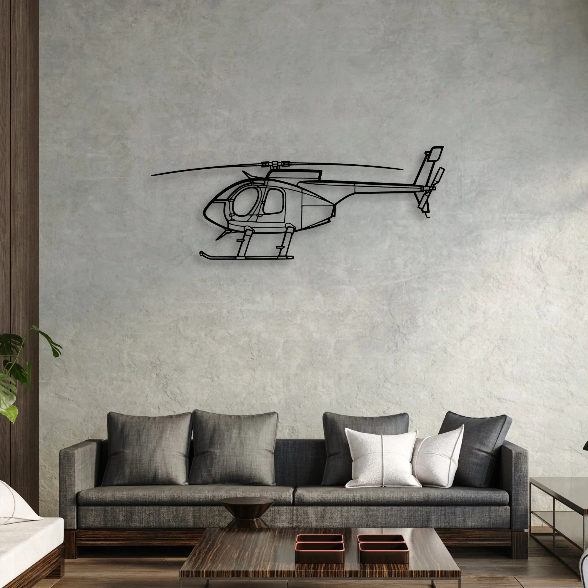 530F Classic Aircraft Silhouette Metal Wall Art - Aviation Hangar Decor