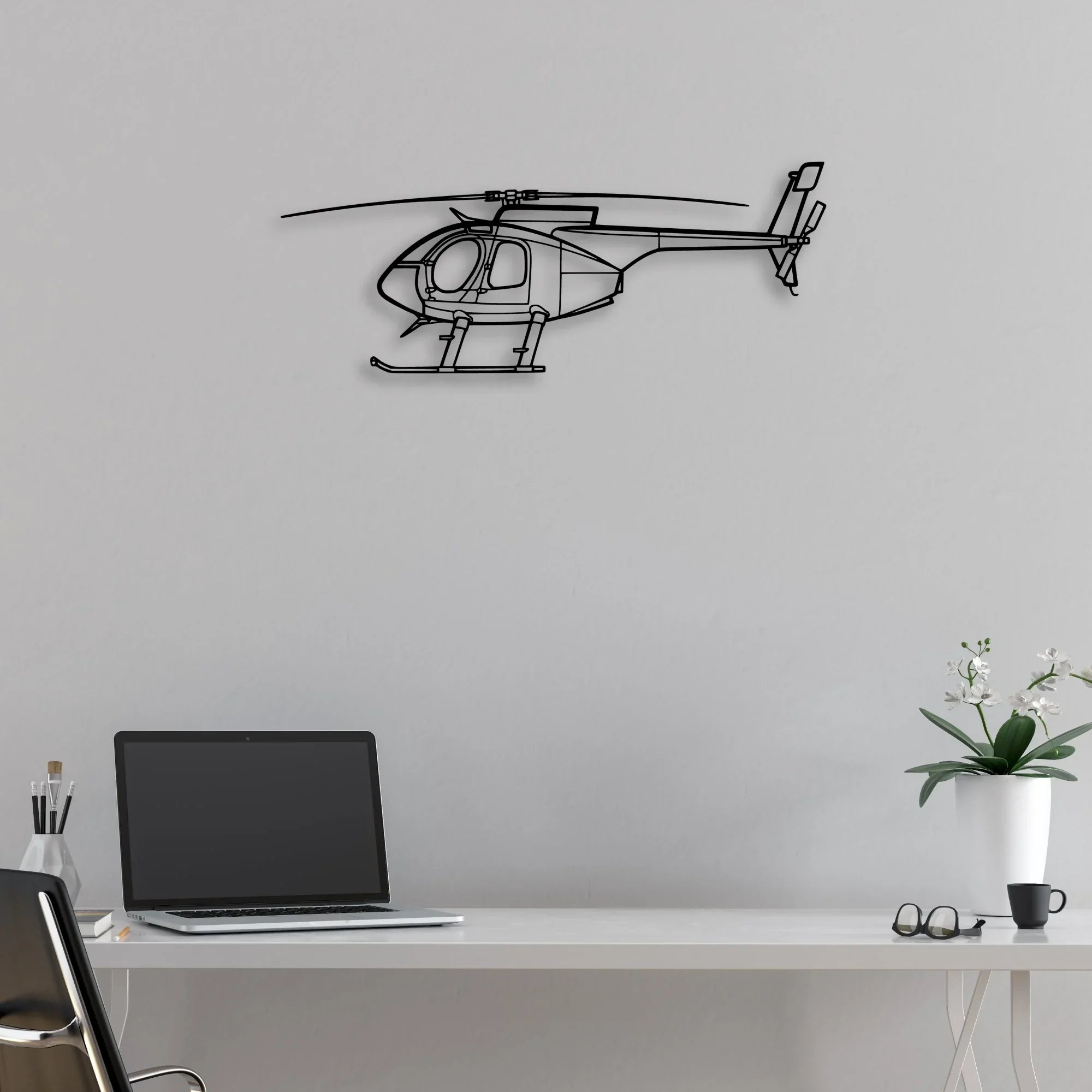 530F Classic Aircraft Silhouette Metal Wall Art - Aviation Hangar Decor