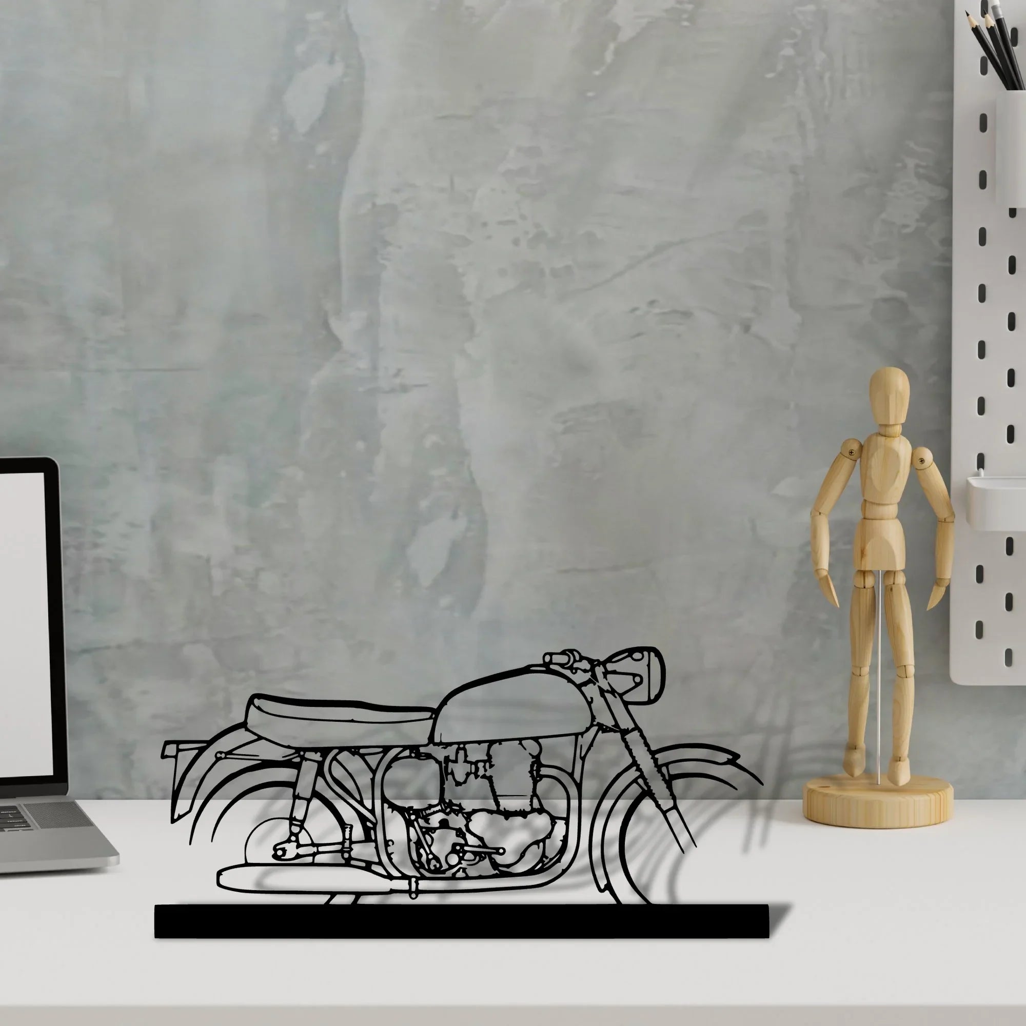 600-1962 Silhouette Metal Art Stand - Turbo Silhouette