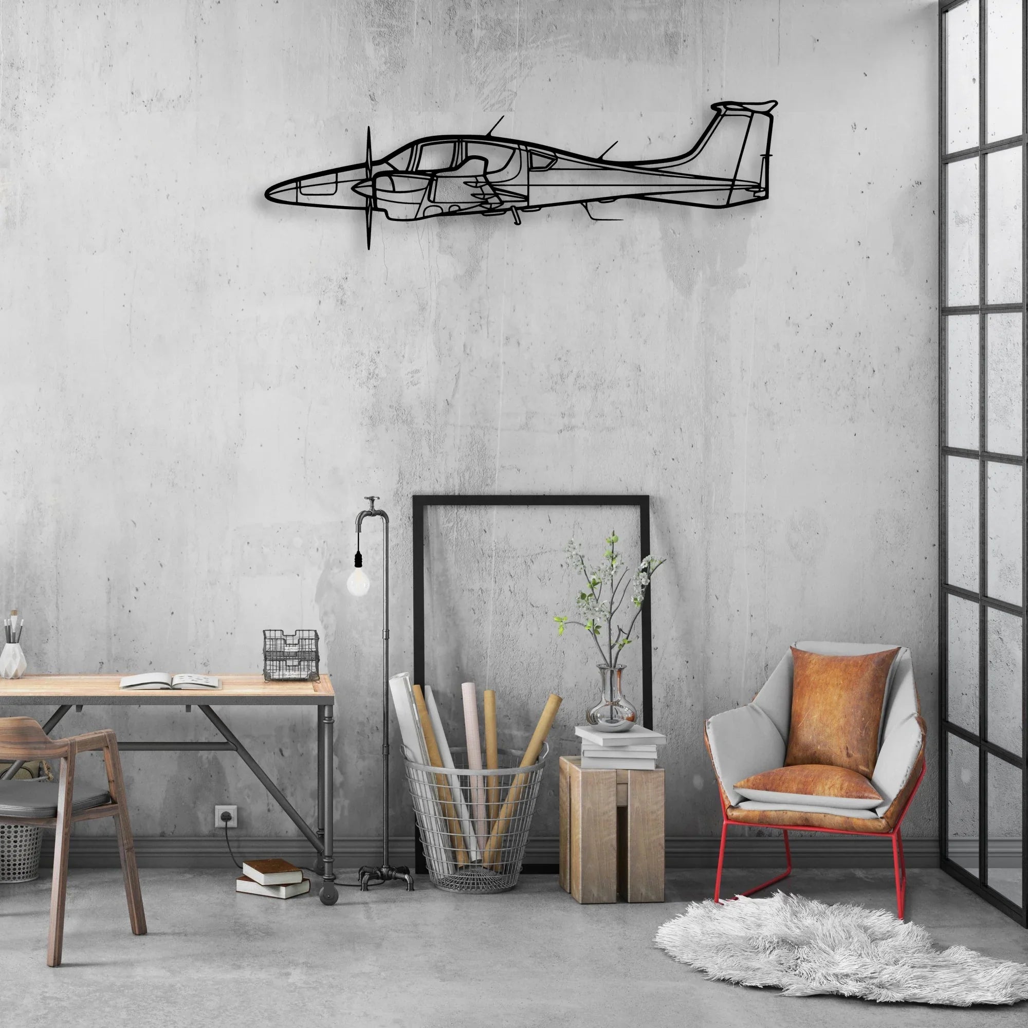 737 800NG 3 Classic Aircraft Silhouette Metal Wall Art - Aviation Hangar Decor