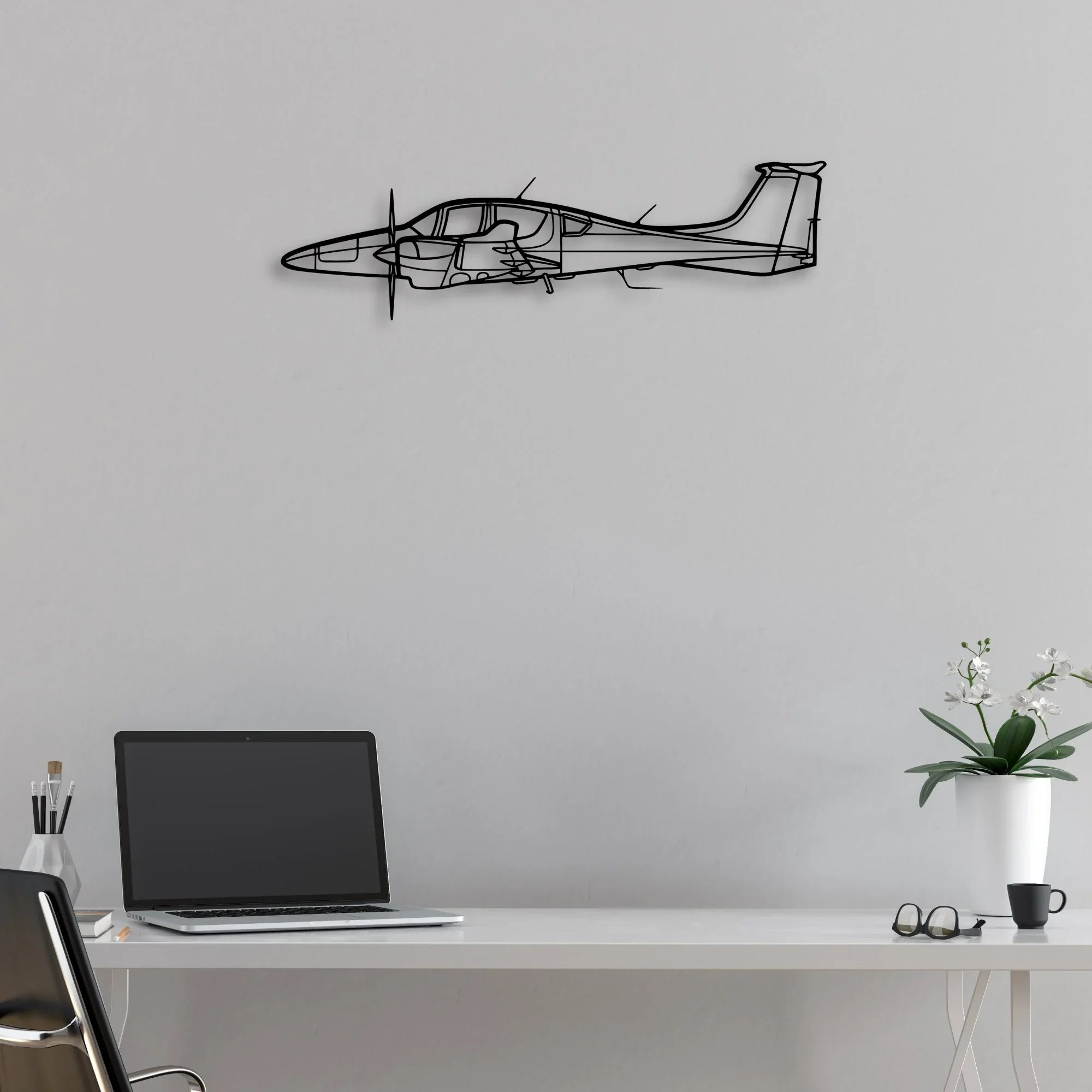 737 800NG 3 Classic Aircraft Silhouette Metal Wall Art - Aviation Hangar Decor