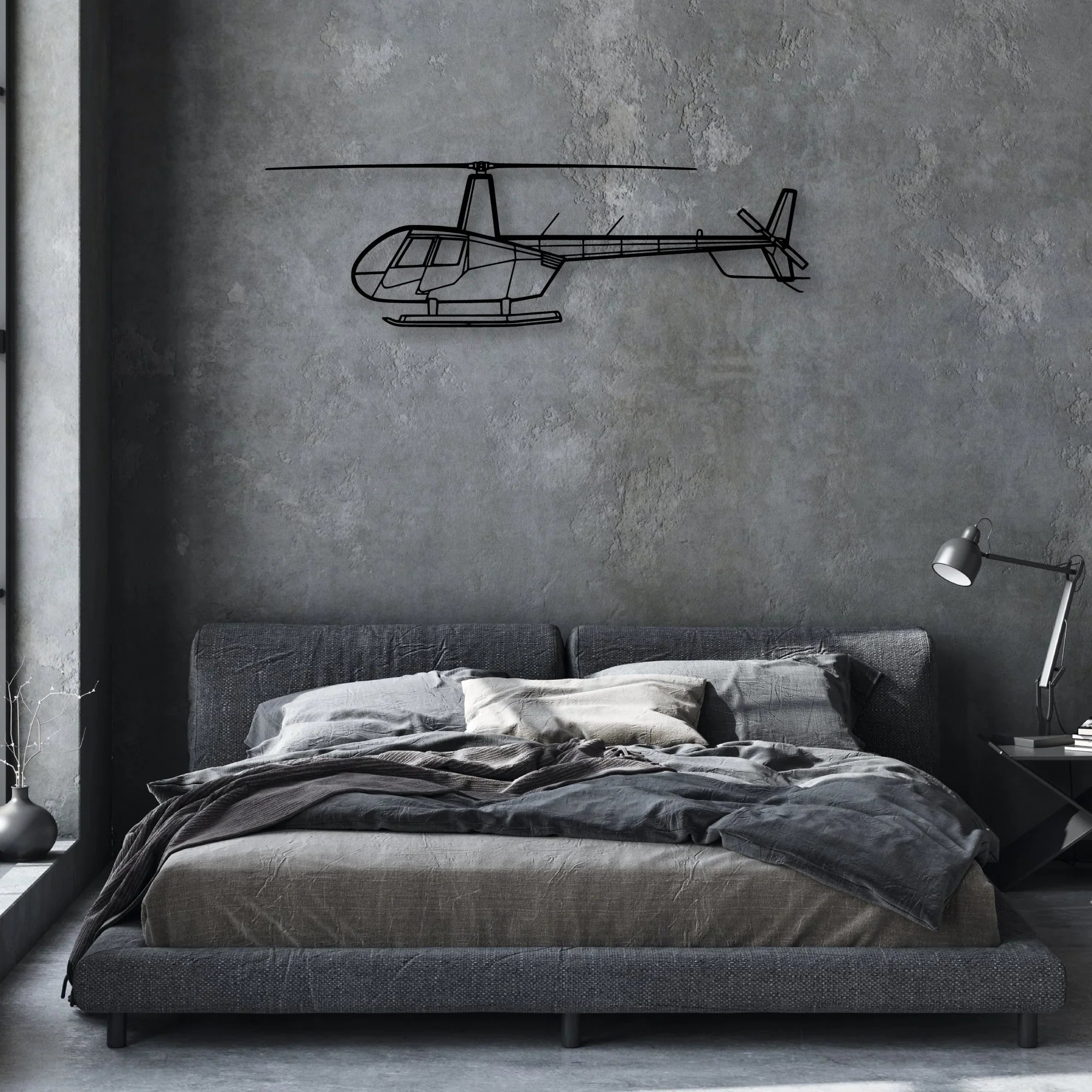 747 200B Classic Aircraft Silhouette Metal Wall Art - Aviation Hangar Decor
