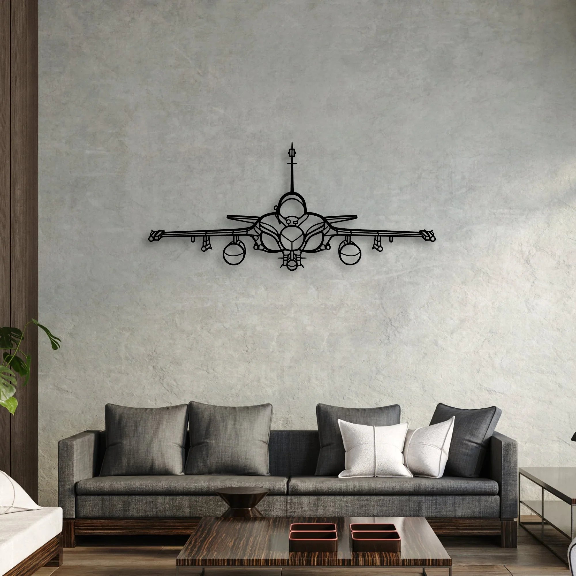 757 200 3 Classic Aircraft Silhouette Metal Wall Art - Aviation Hangar Decor