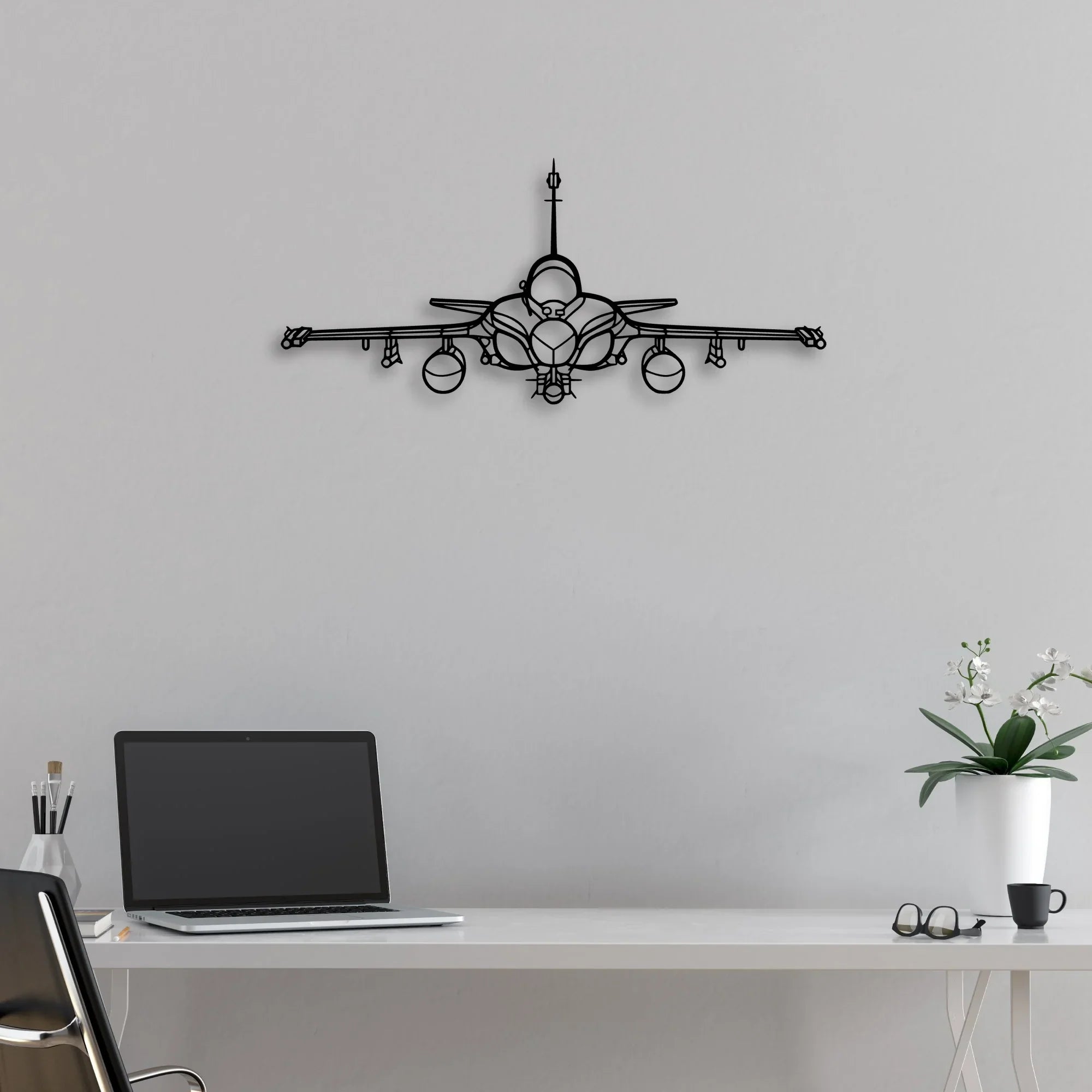 757 200 3 Classic Aircraft Silhouette Metal Wall Art - Aviation Hangar Decor