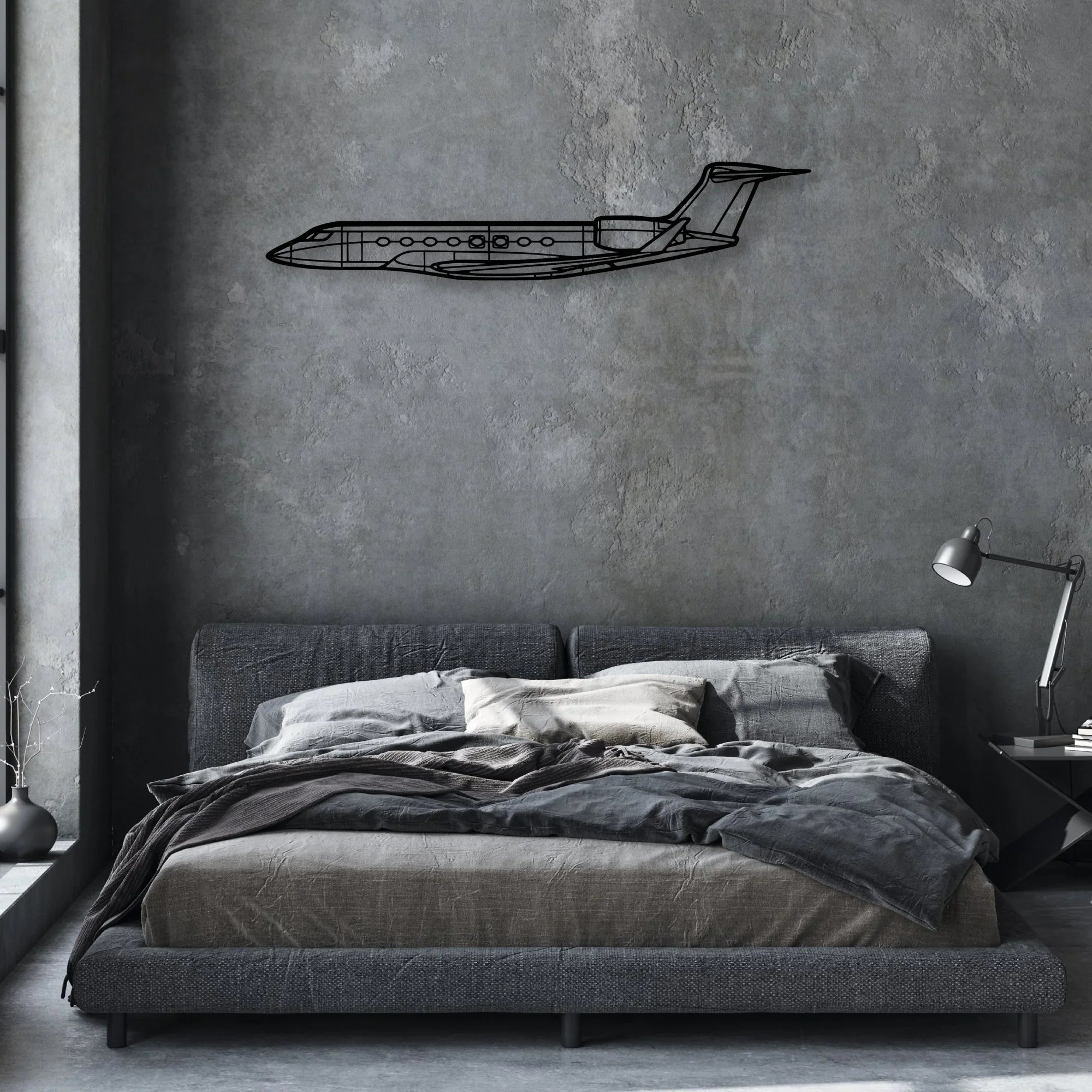 787 2 Classic Aircraft Silhouette Metal Wall Art - Aviation Hangar Decor