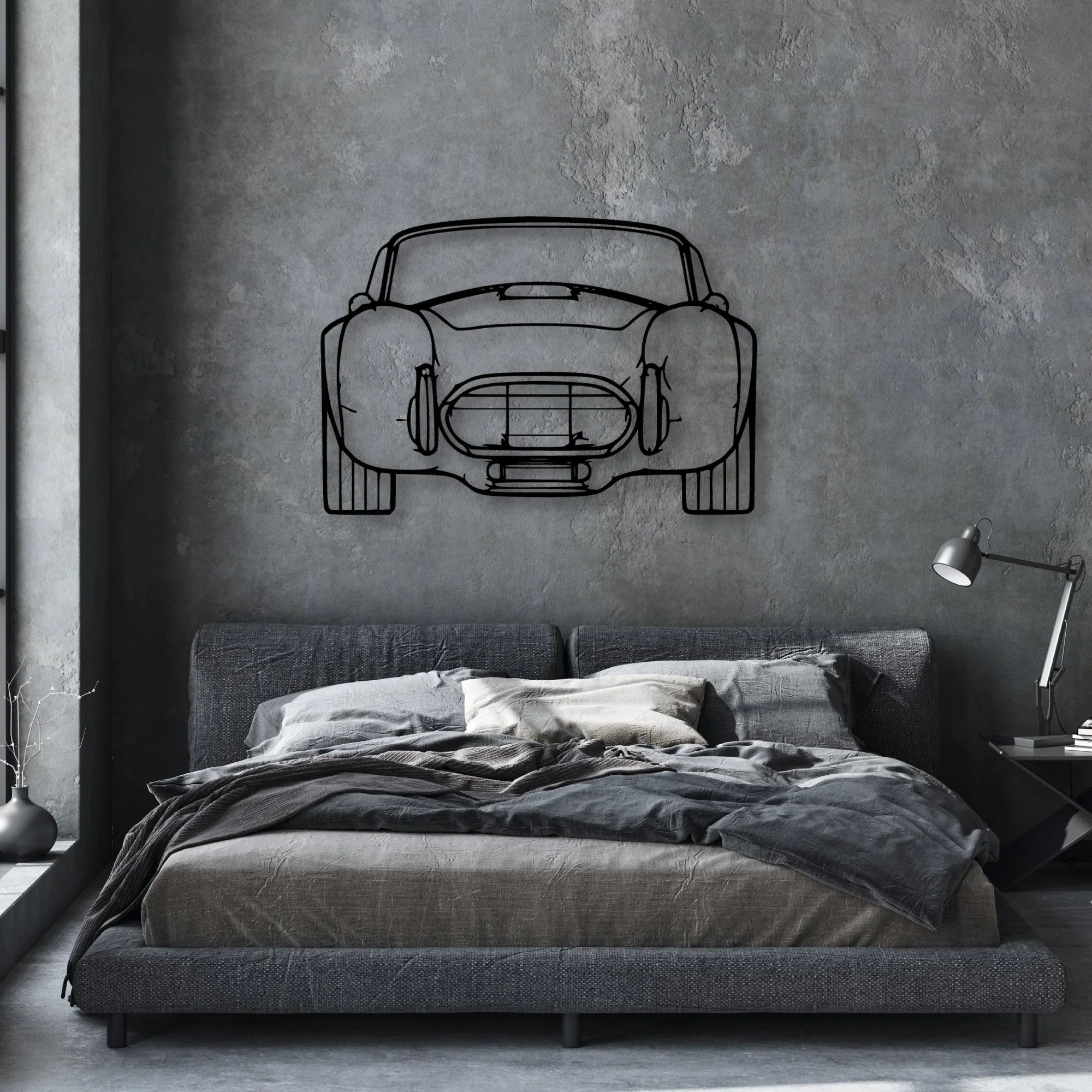 Cobra 1985 2 Classic Silhouette Metal Wall Art - Automotive Garage Decor