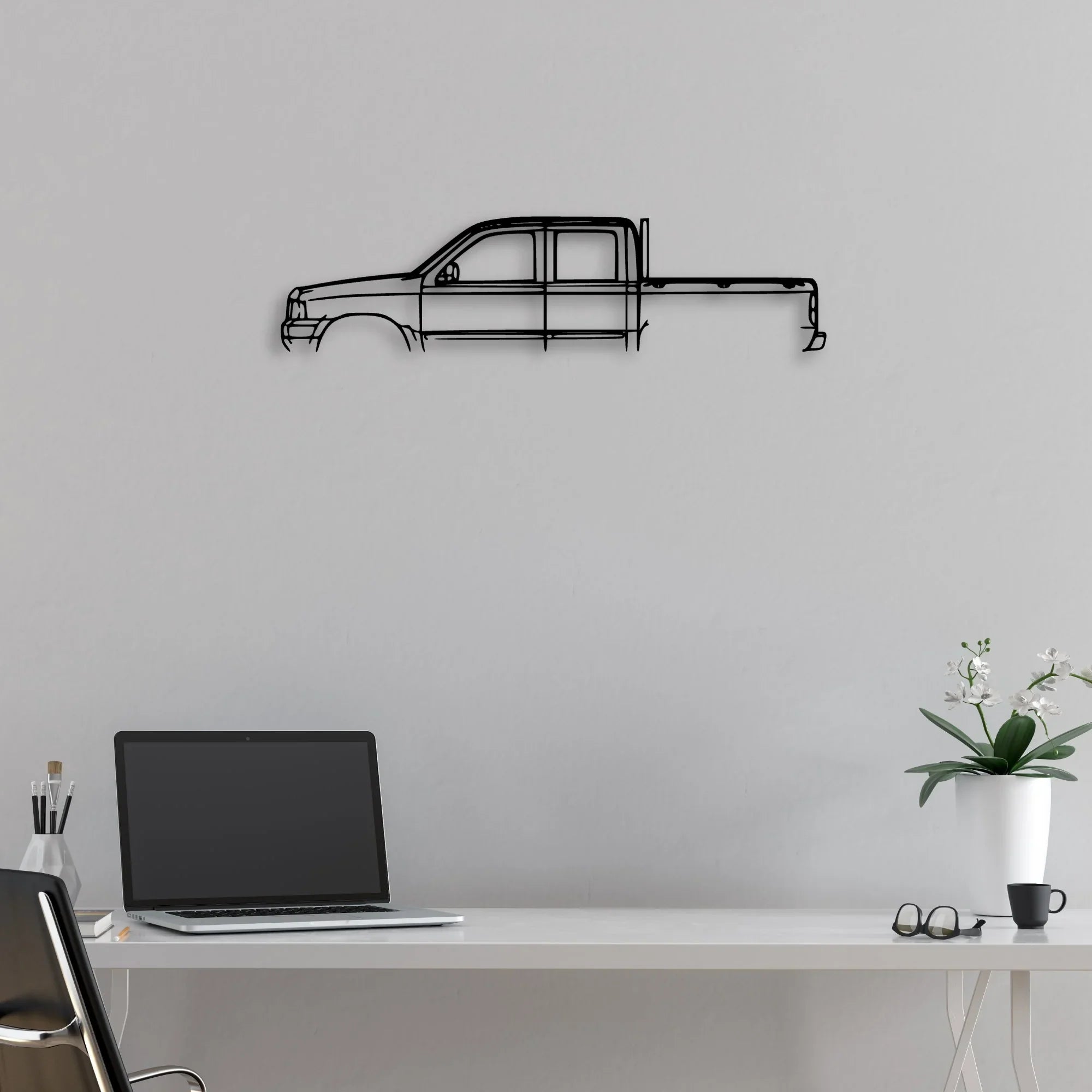 Courier 2003 Classic Silhouette Metal Wall Art - Automotive Garage Decor