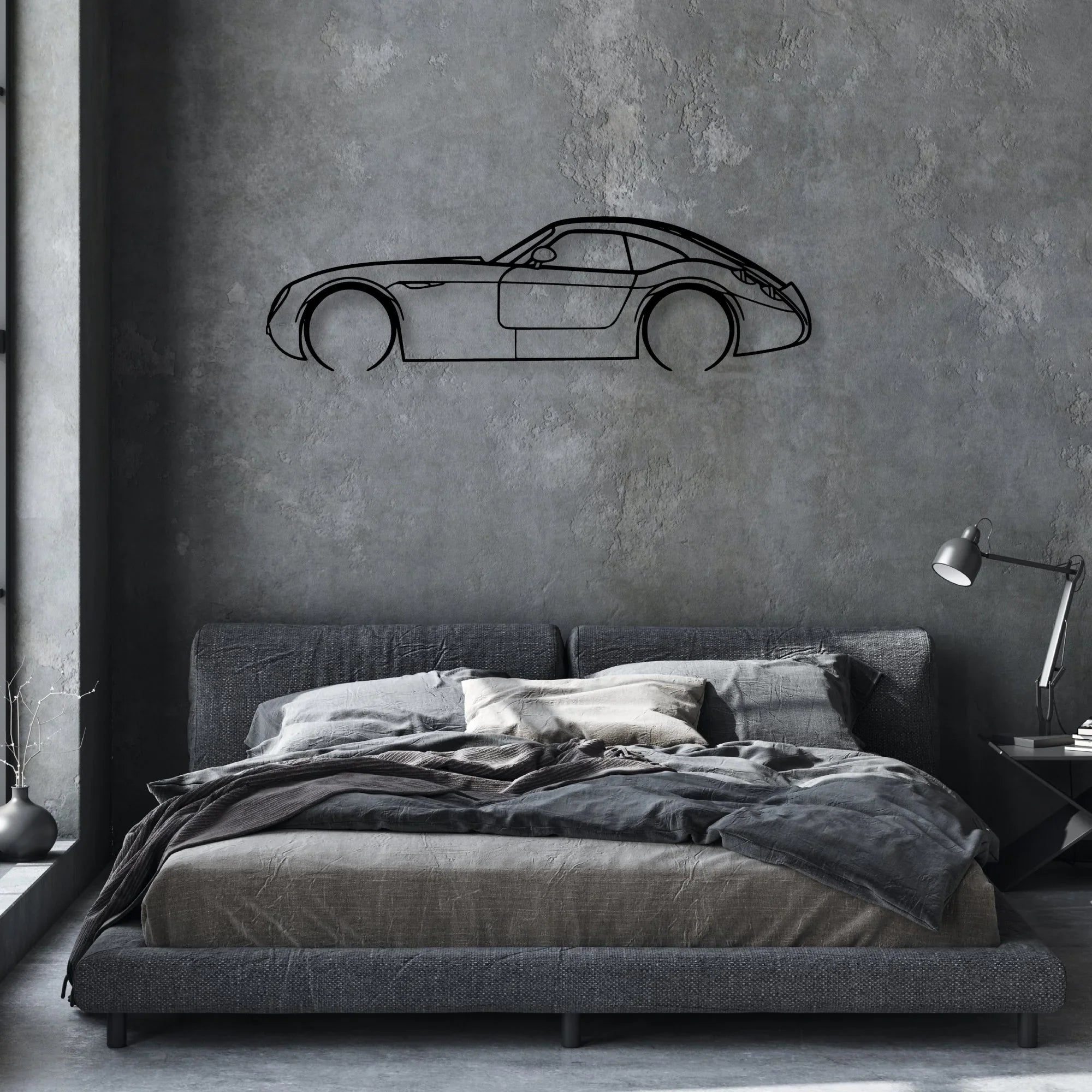 GT MF4 Classic Silhouette Metal Wall Art - Automotive Garage Decor