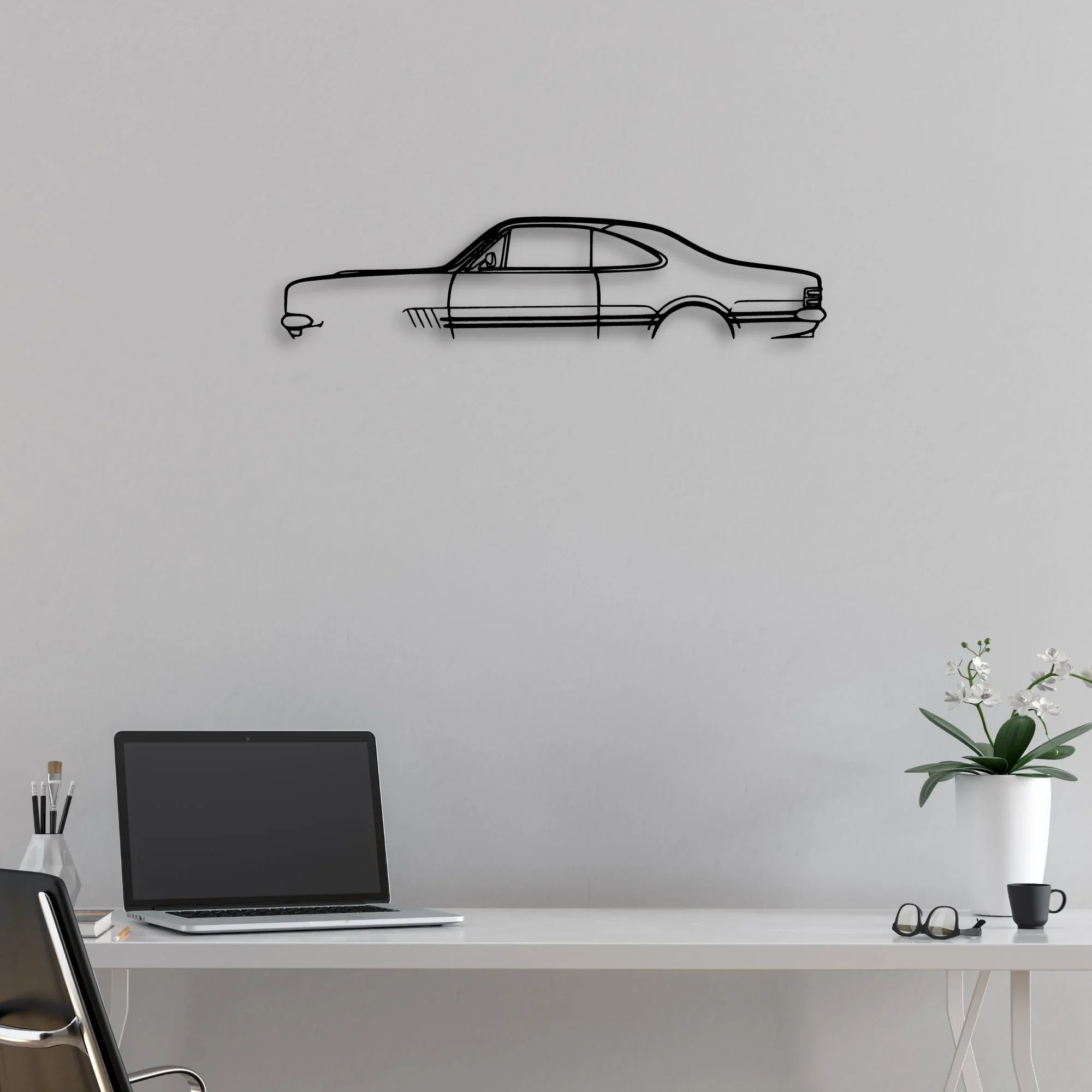 Monaro GTS 350 1969 Classic Silhouette Metal Wall Art - Automotive Garage Decor