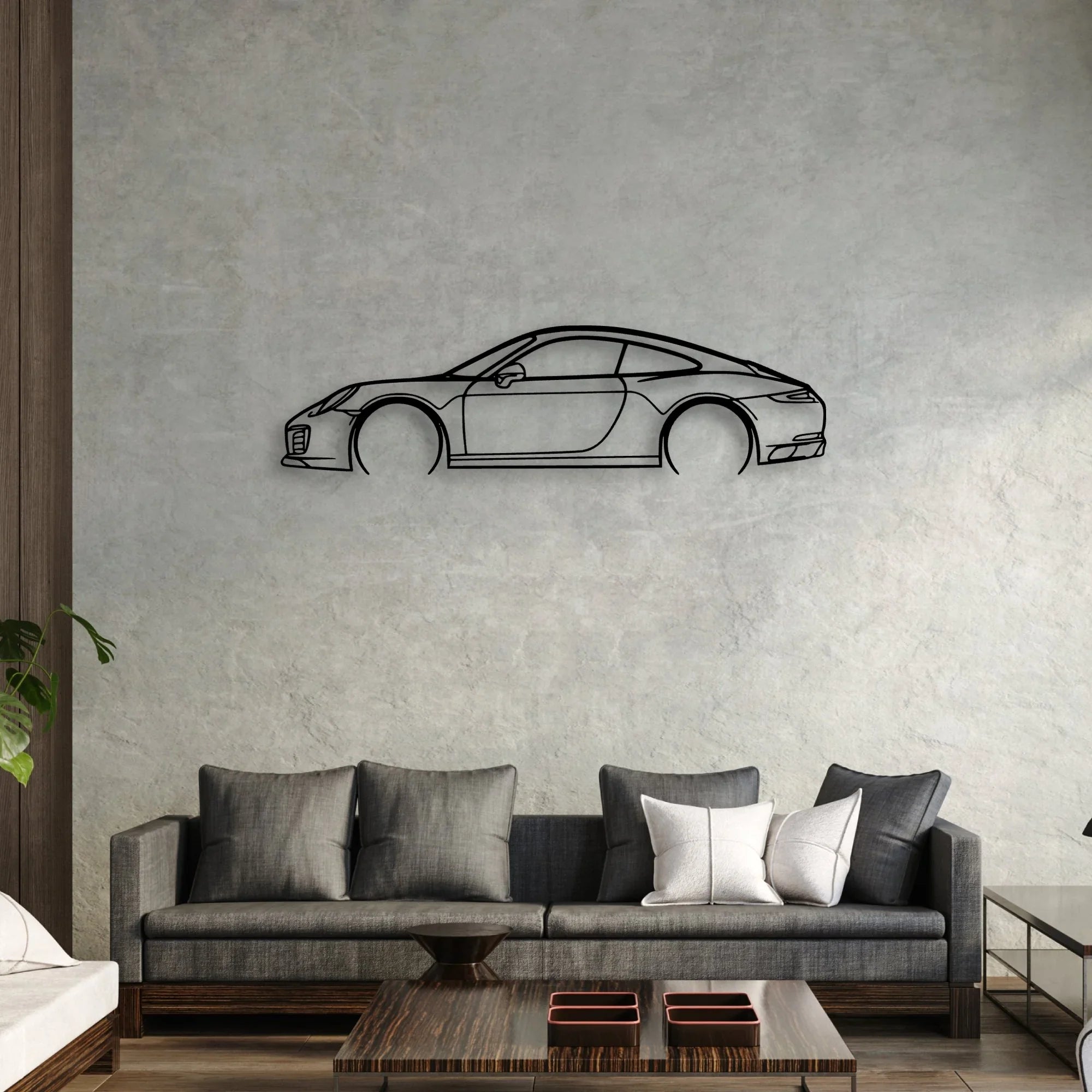 P Generation 7 2 Classic Silhouette Metal Wall Art - Automotive Garage Decor
