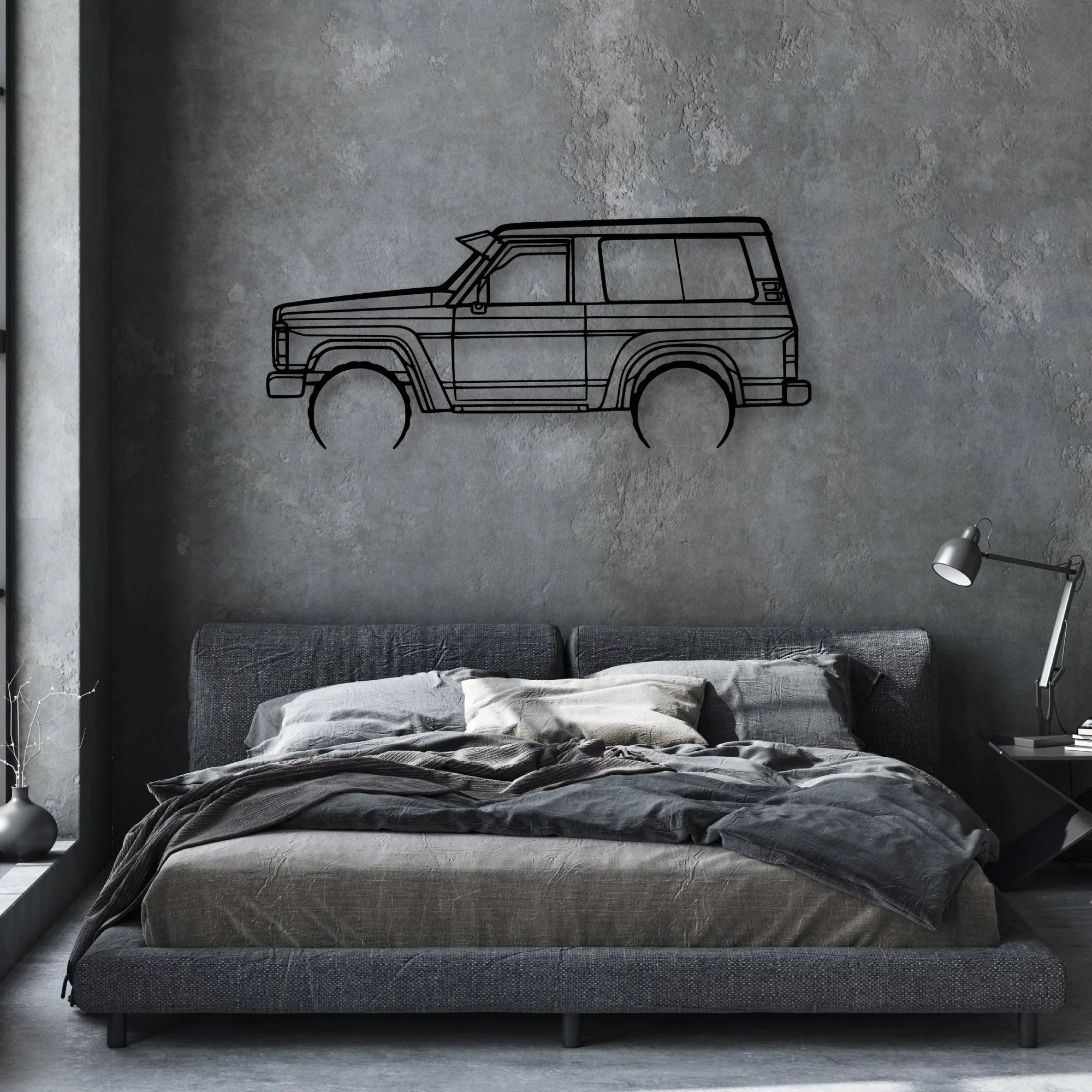 Patrol GQ 1988 Classic Silhouette Metal Wall Art - Automotive Garage Decor