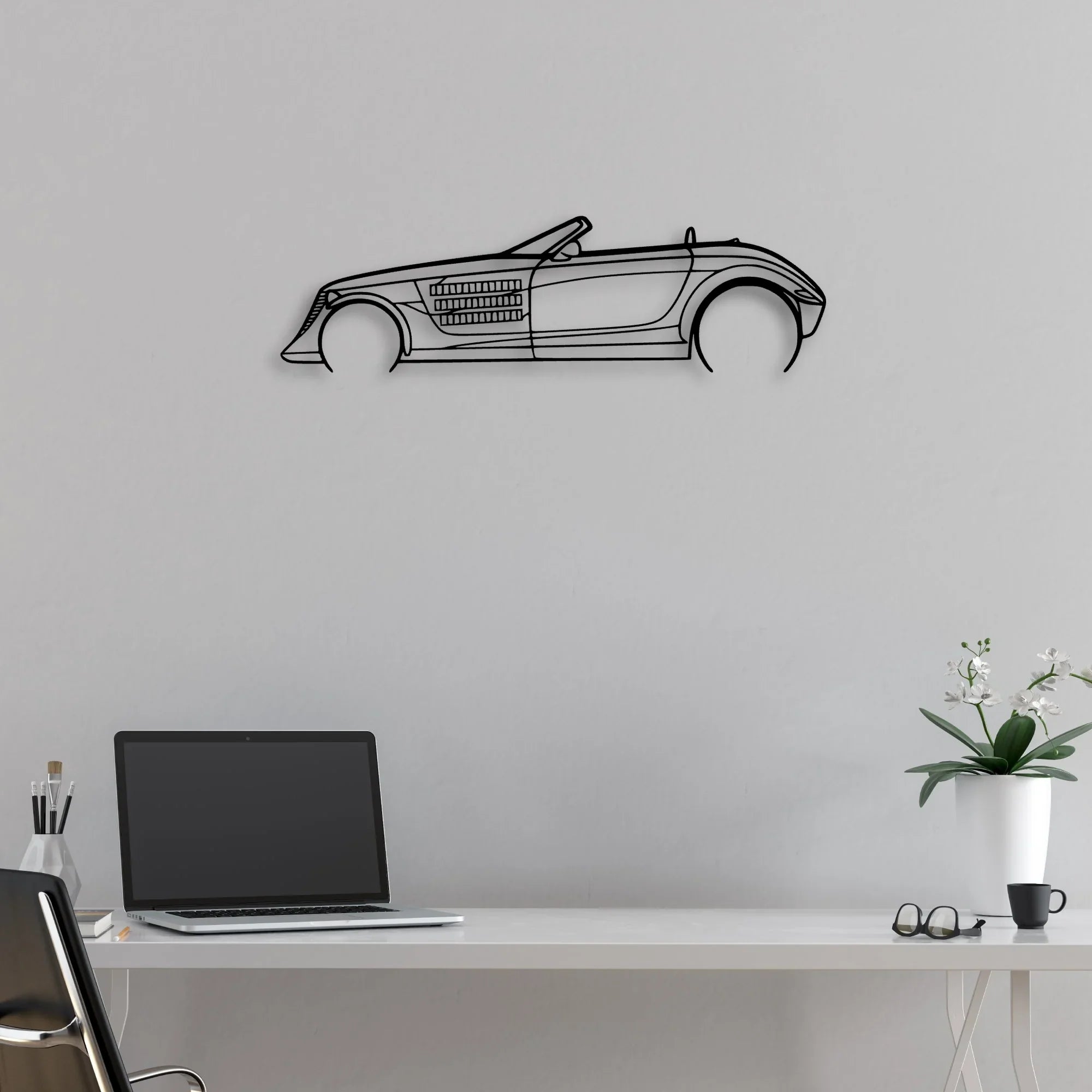 Prowler Classic Silhouette Metal Wall Art - Automotive Garage Decor