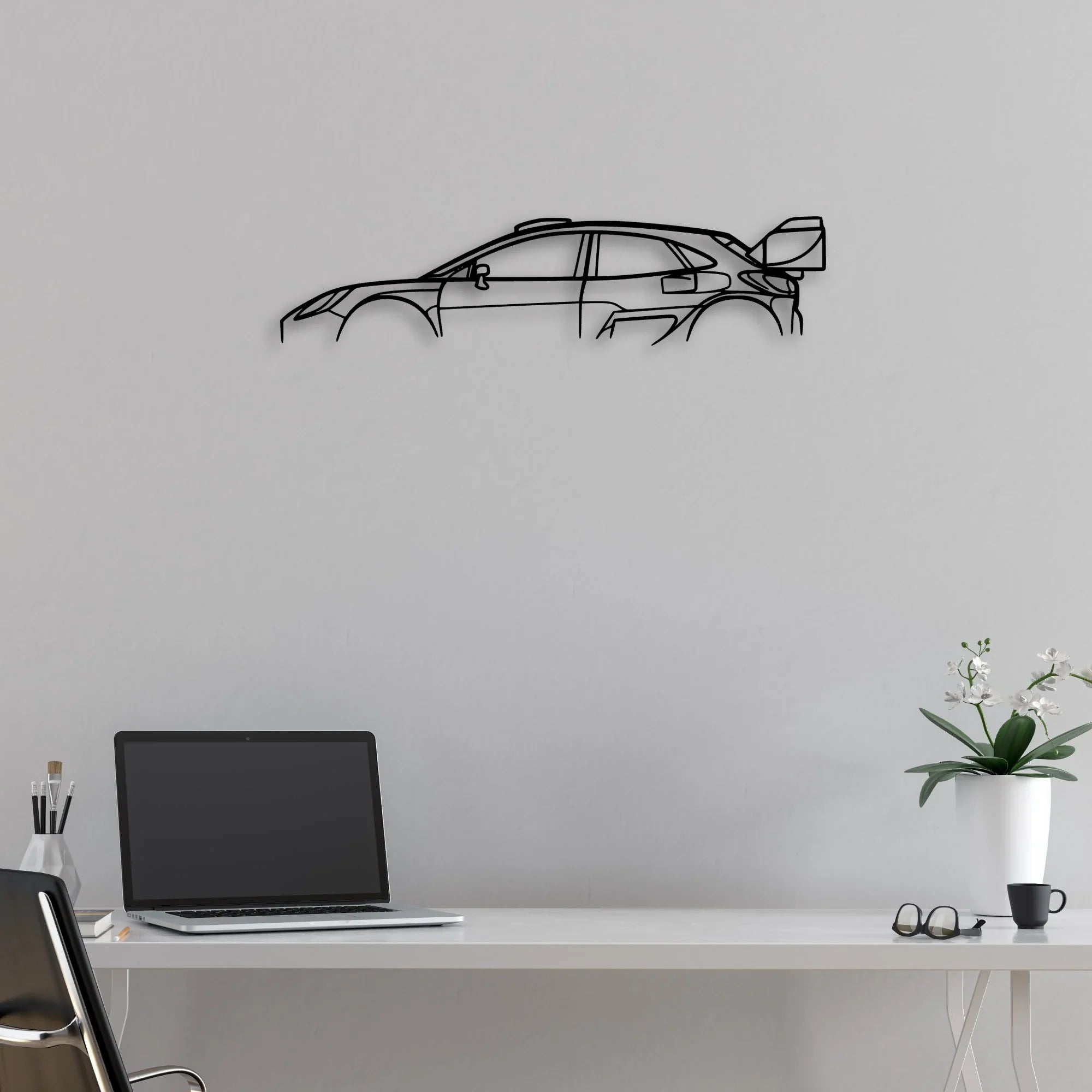 Puma Rally1 Classic Silhouette Metal Wall Art - Automotive Garage Decor