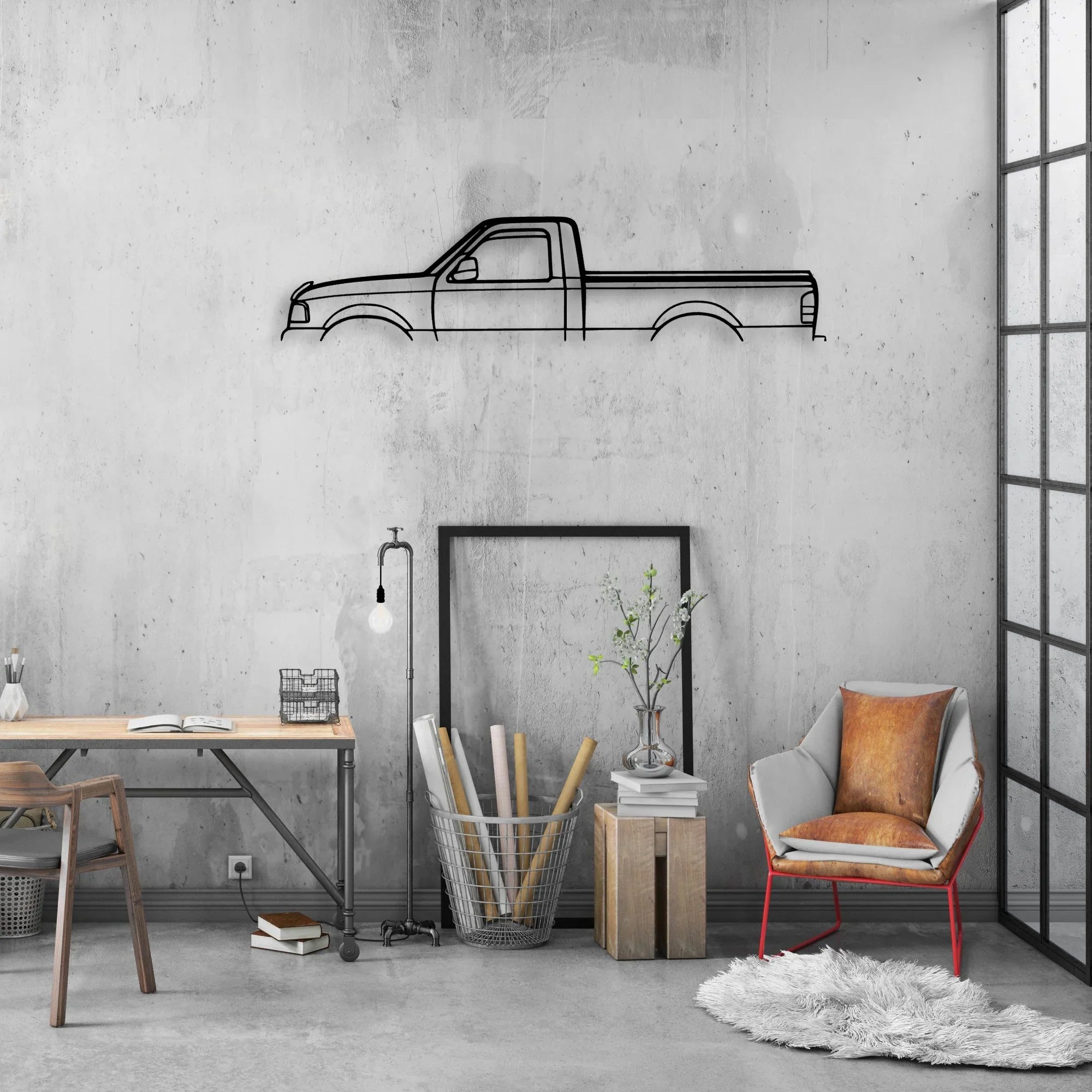 Ranger 1994 Classic Silhouette Metal Wall Art - Automotive Garage Decor