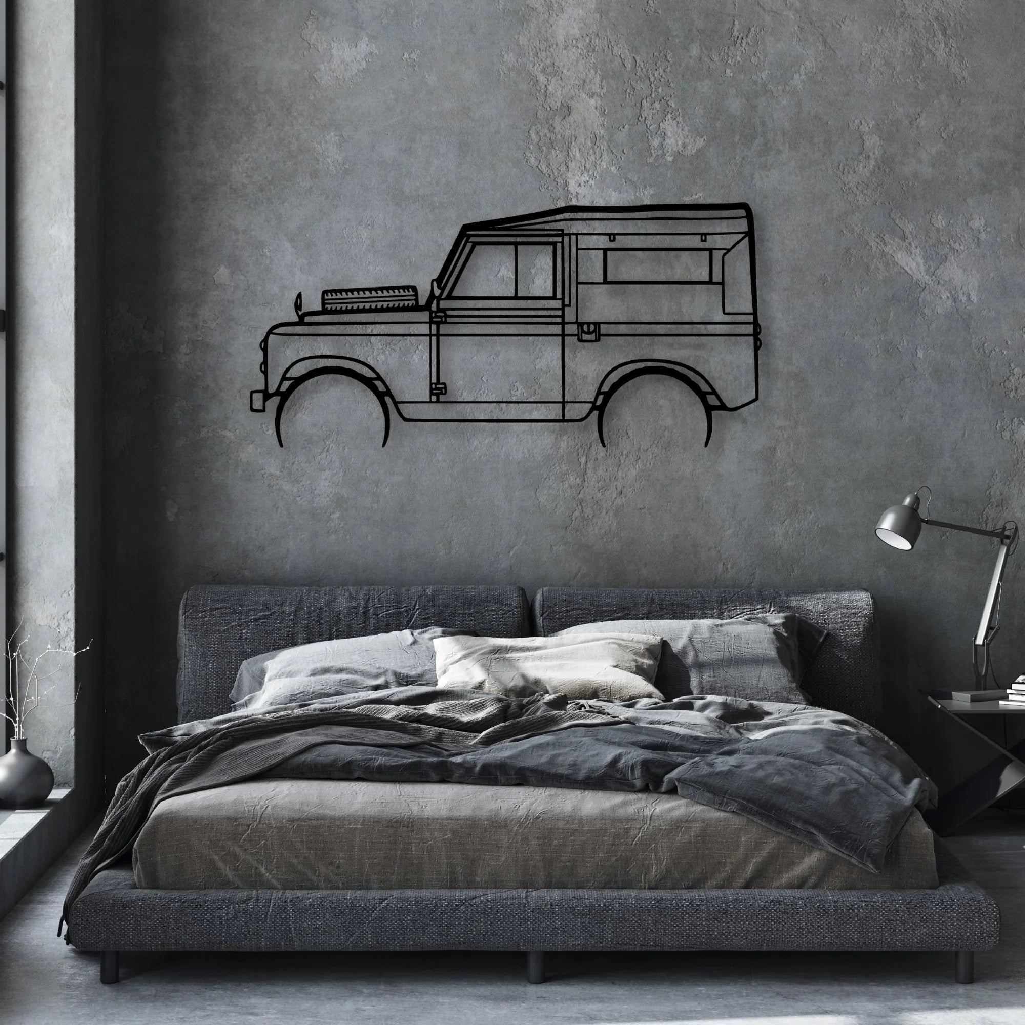 Rover Series 2 1961 Classic Silhouette Metal Wall Art - Automotive Garage Decor