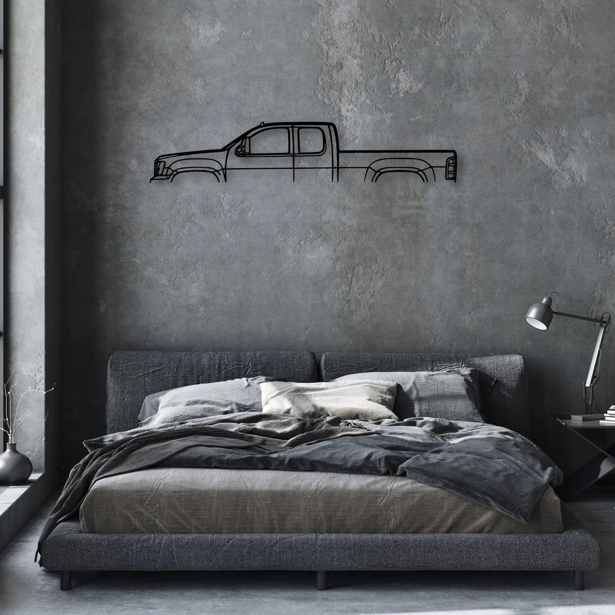 Sierra 2011 Classic Silhouette Metal Wall Art - Automotive Garage Decor