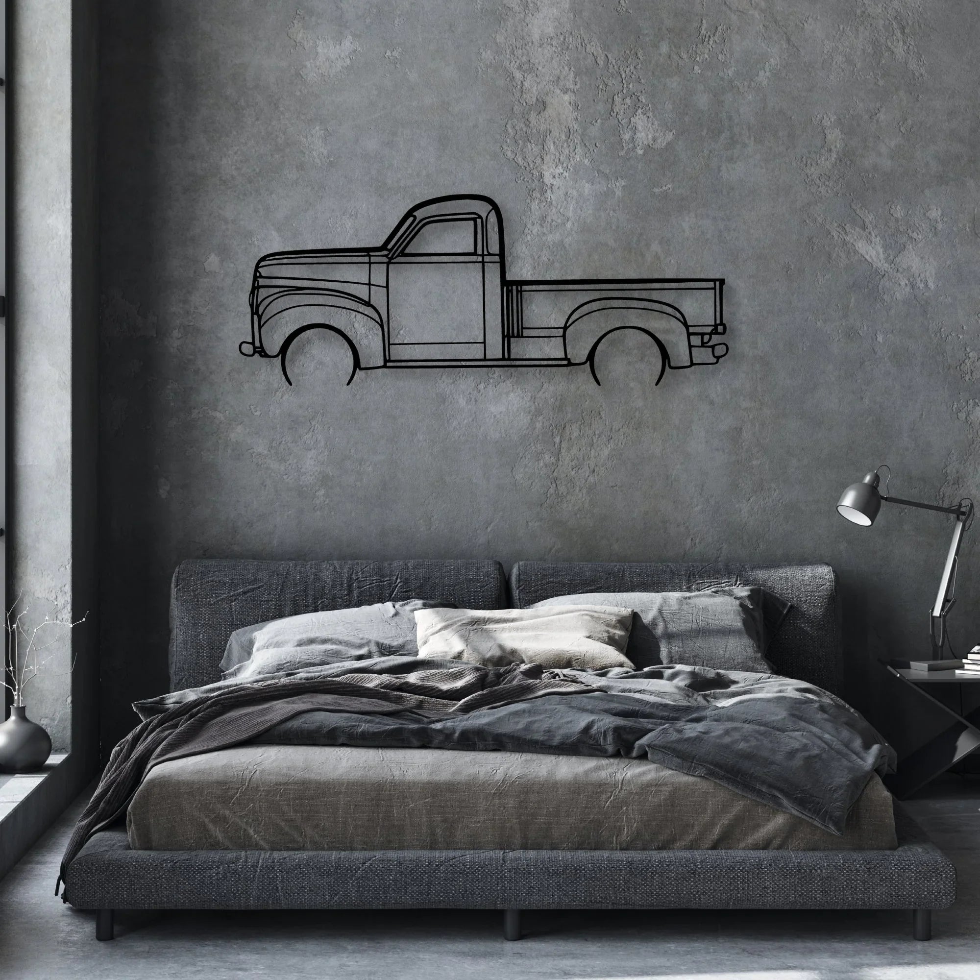 Studebaker M5 Classic Silhouette Metal Wall Art - Automotive Garage Decor