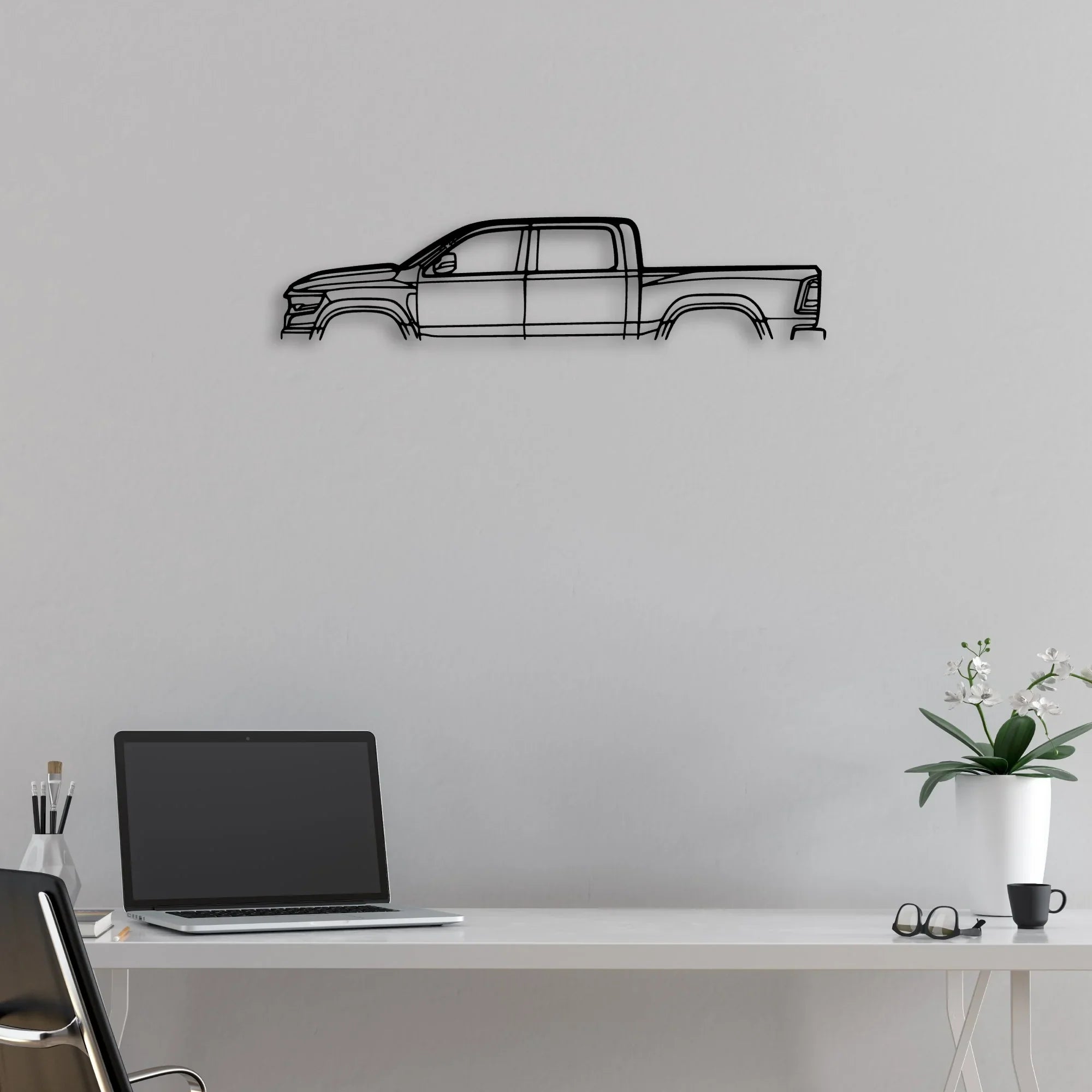 TRX 2021 Classic Silhouette Metal Wall Art - Automotive Garage Decor