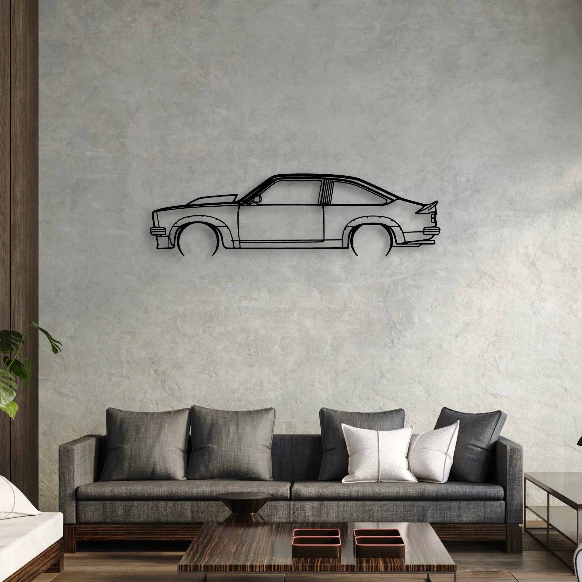 Torana 1977 Classic Silhouette Metal Wall Art - Automotive Garage Decor