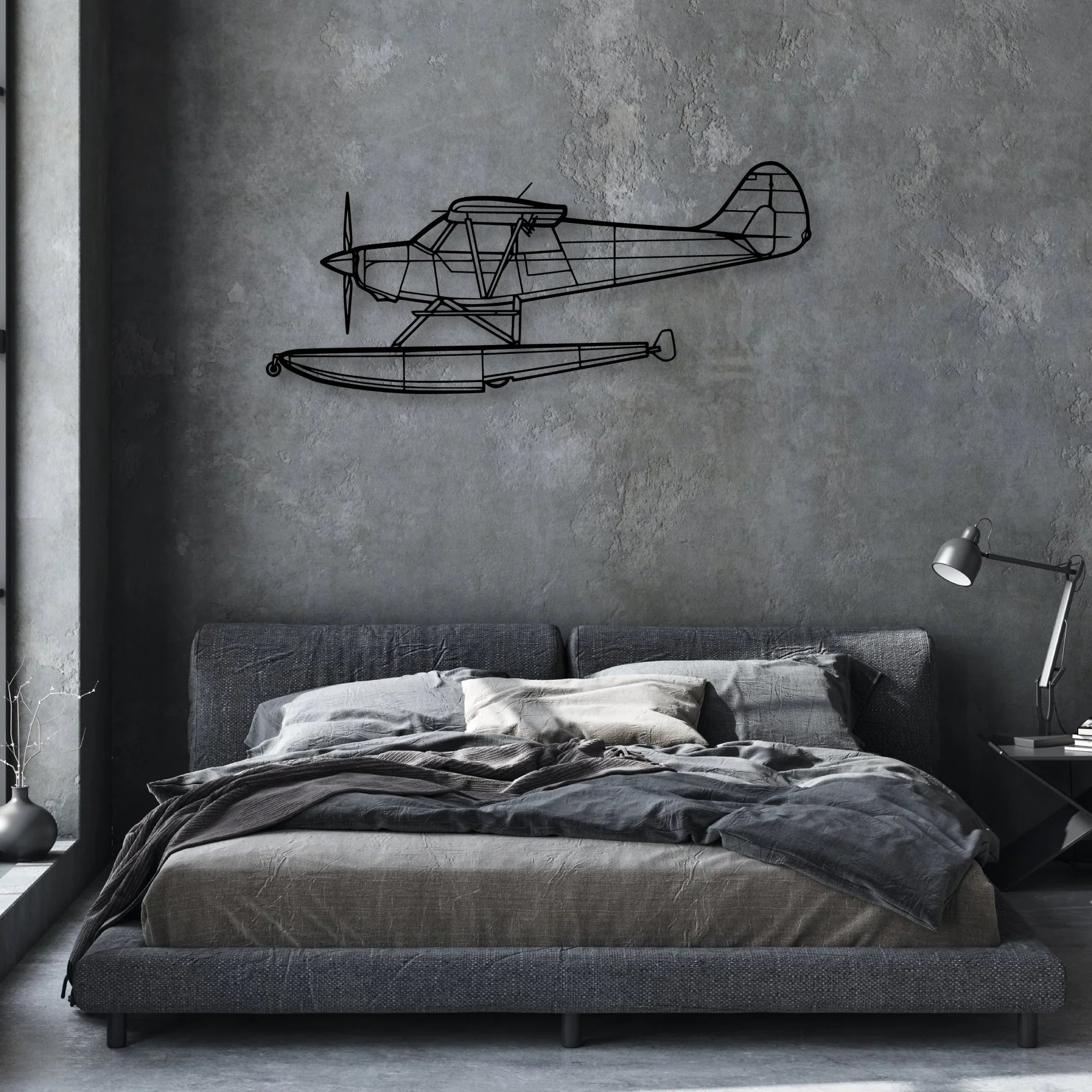 A-1B 1999 Classic Aircraft Silhouette Metal Wall Art - Aviation Hangar Decor