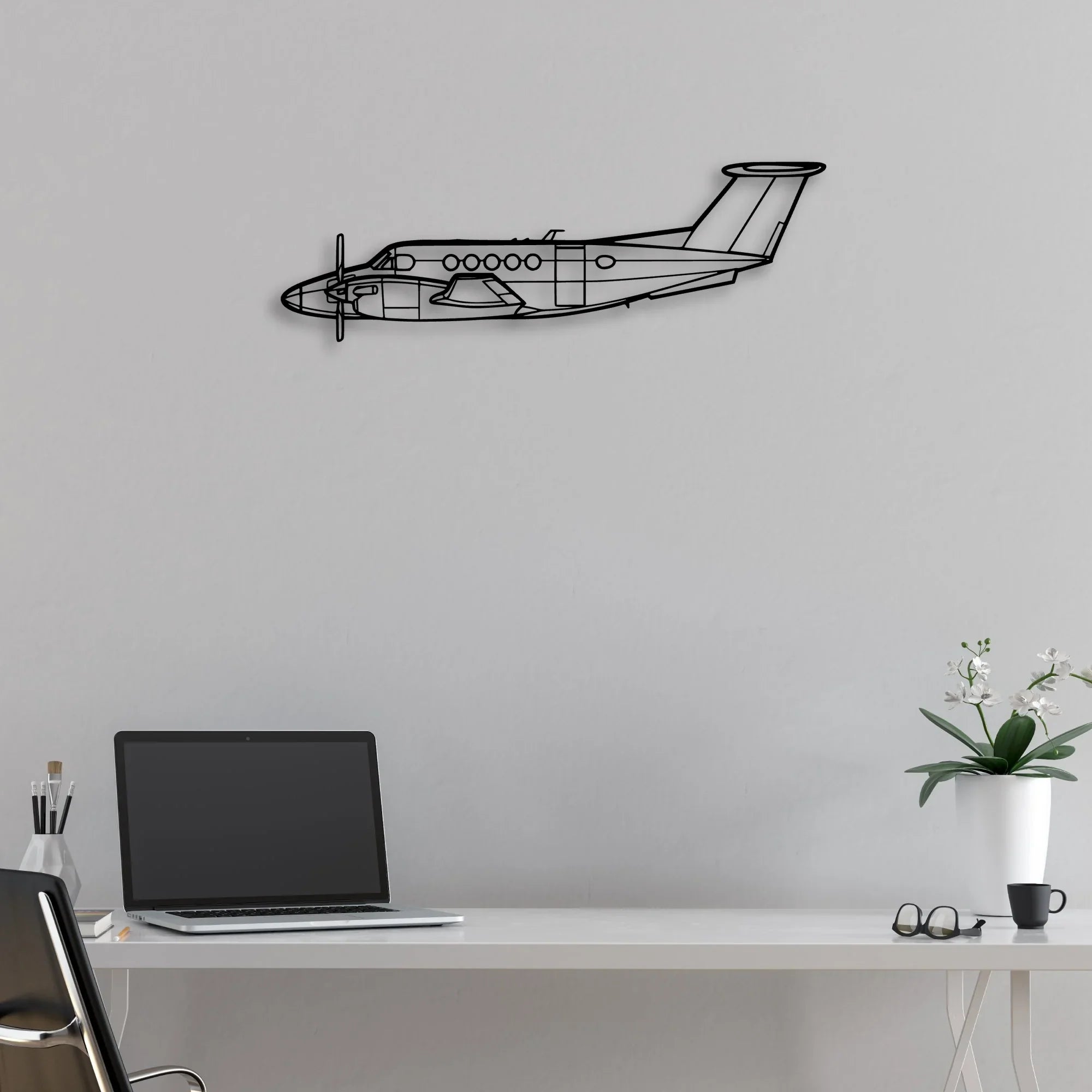 A-6 Intruder 3 Classic Aircraft Silhouette Metal Wall Art - Aviation Hangar Decor