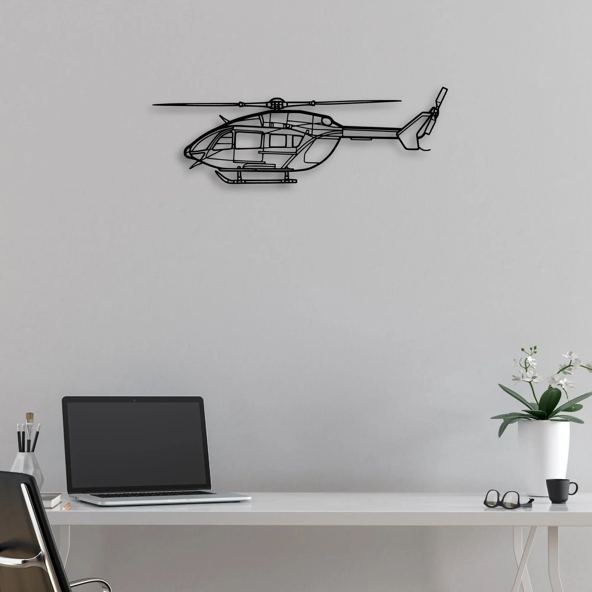 A300 600F Classic Aircraft Silhouette Metal Wall Art - Aviation Hangar Decor