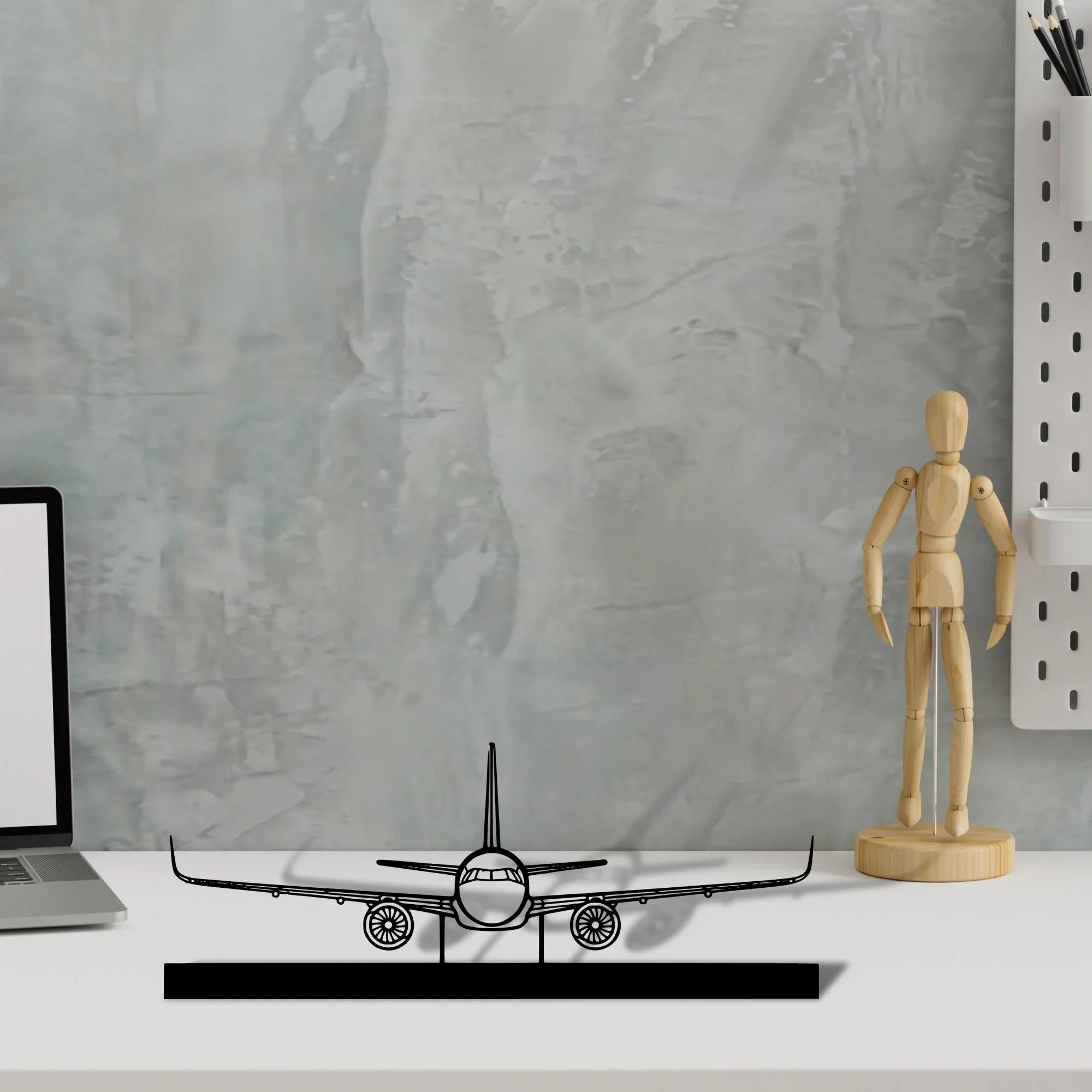 a321-2 Silhouette Metal Art Stand - Turbo Silhouette