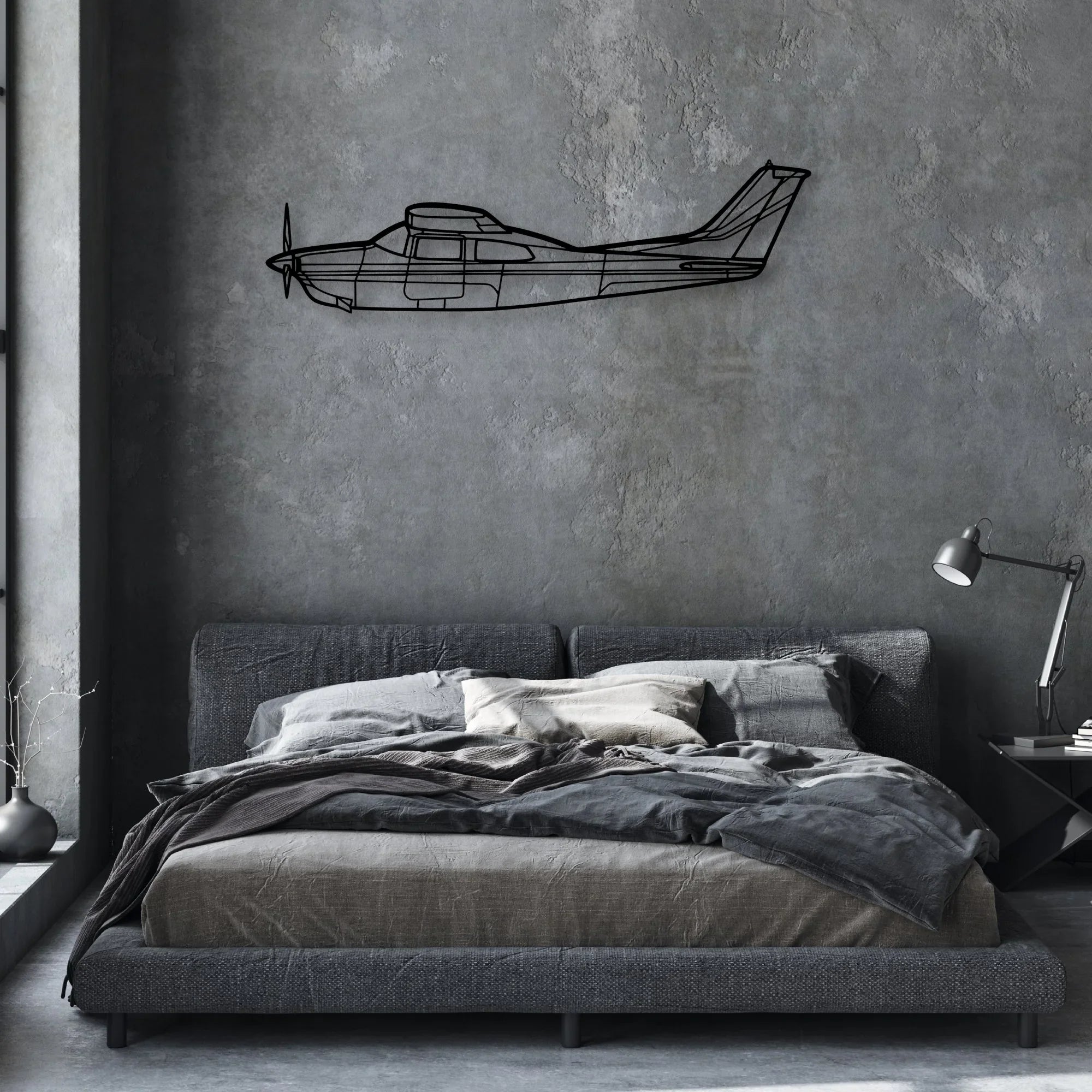 AC-130J Ghostrider 3 Classic Aircraft Silhouette Metal Wall Art - Aviation Hangar Decor