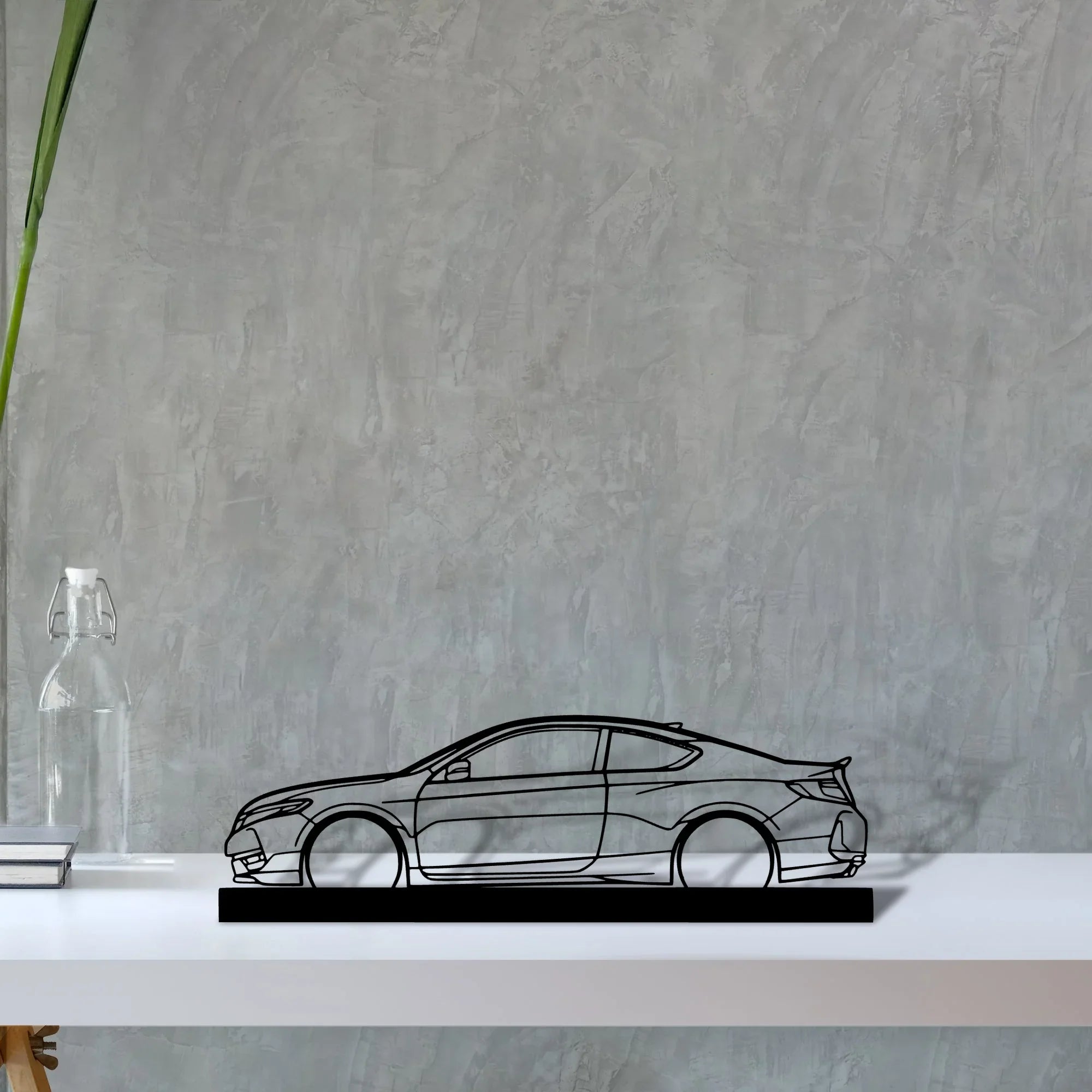 accord-coupe Silhouette Metal Art Stand - Turbo Silhouette