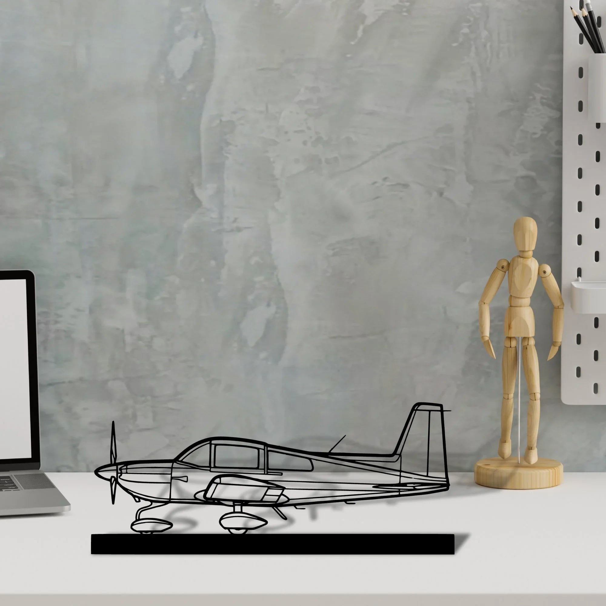 ag-5b-tiger Silhouette Metal Art Stand - Turbo Silhouette