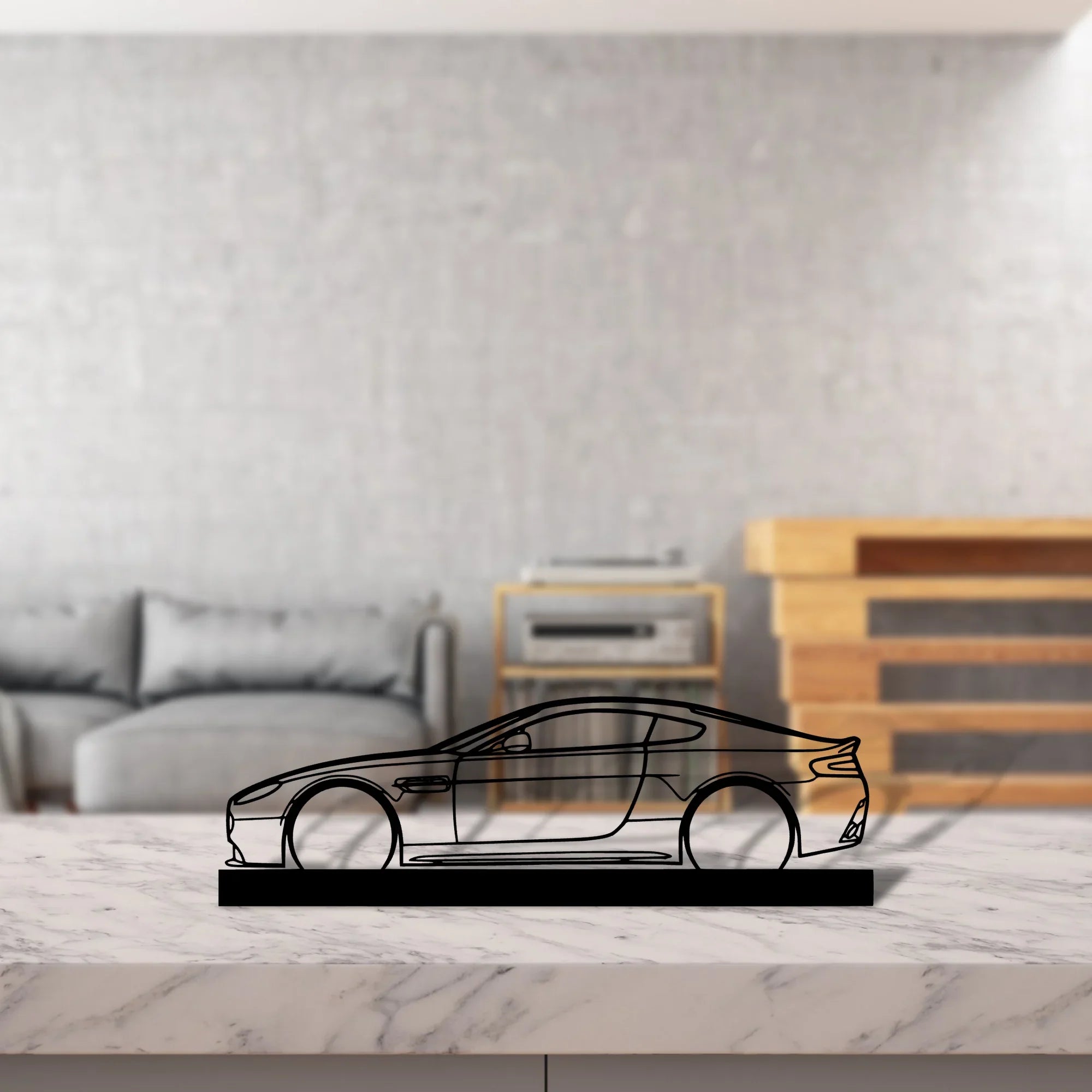 aston-vantage-2 Silhouette Metal Art Stand - Turbo Silhouette