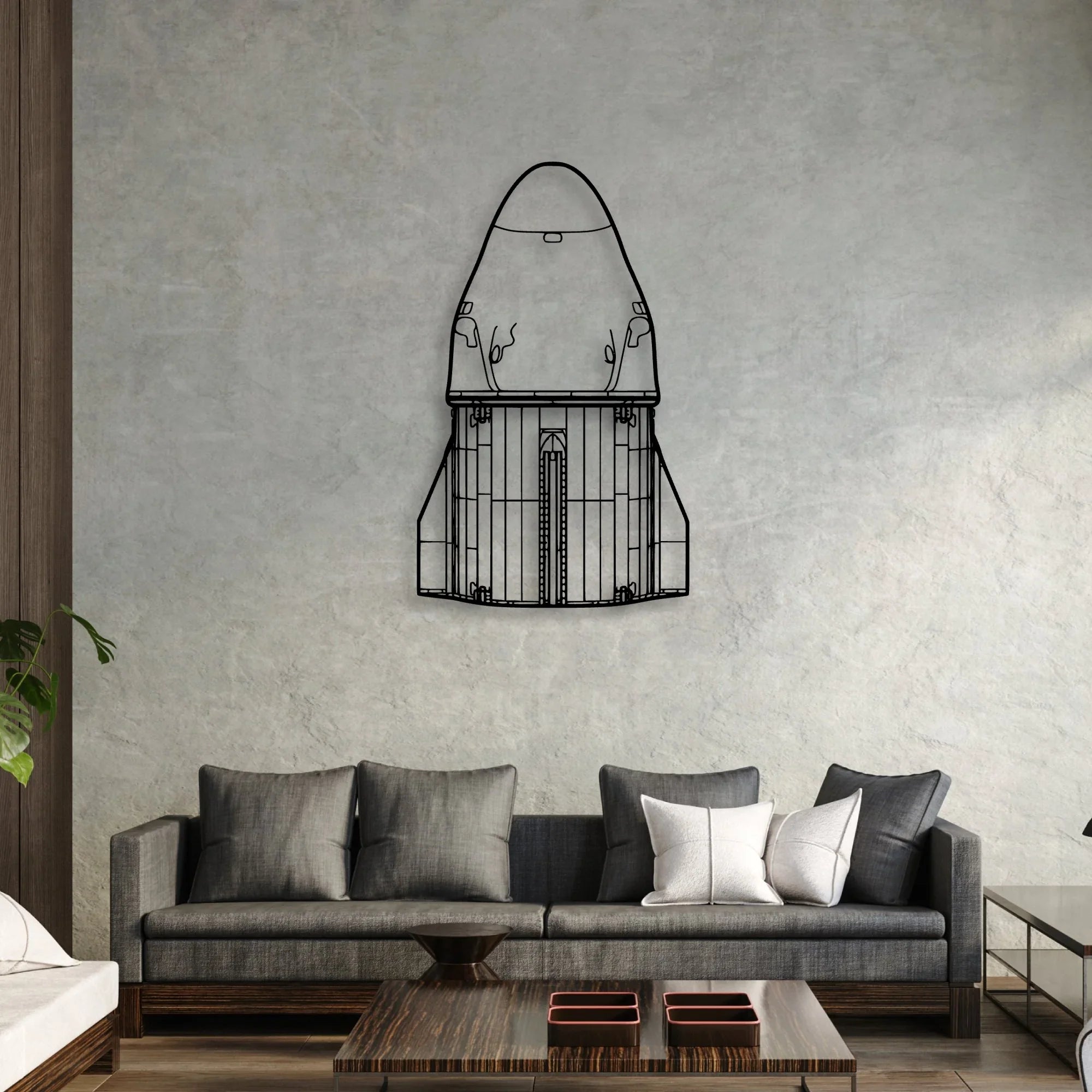 Baron 58 2 Classic Aircraft Silhouette Metal Wall Art - Aviation Hangar Decor