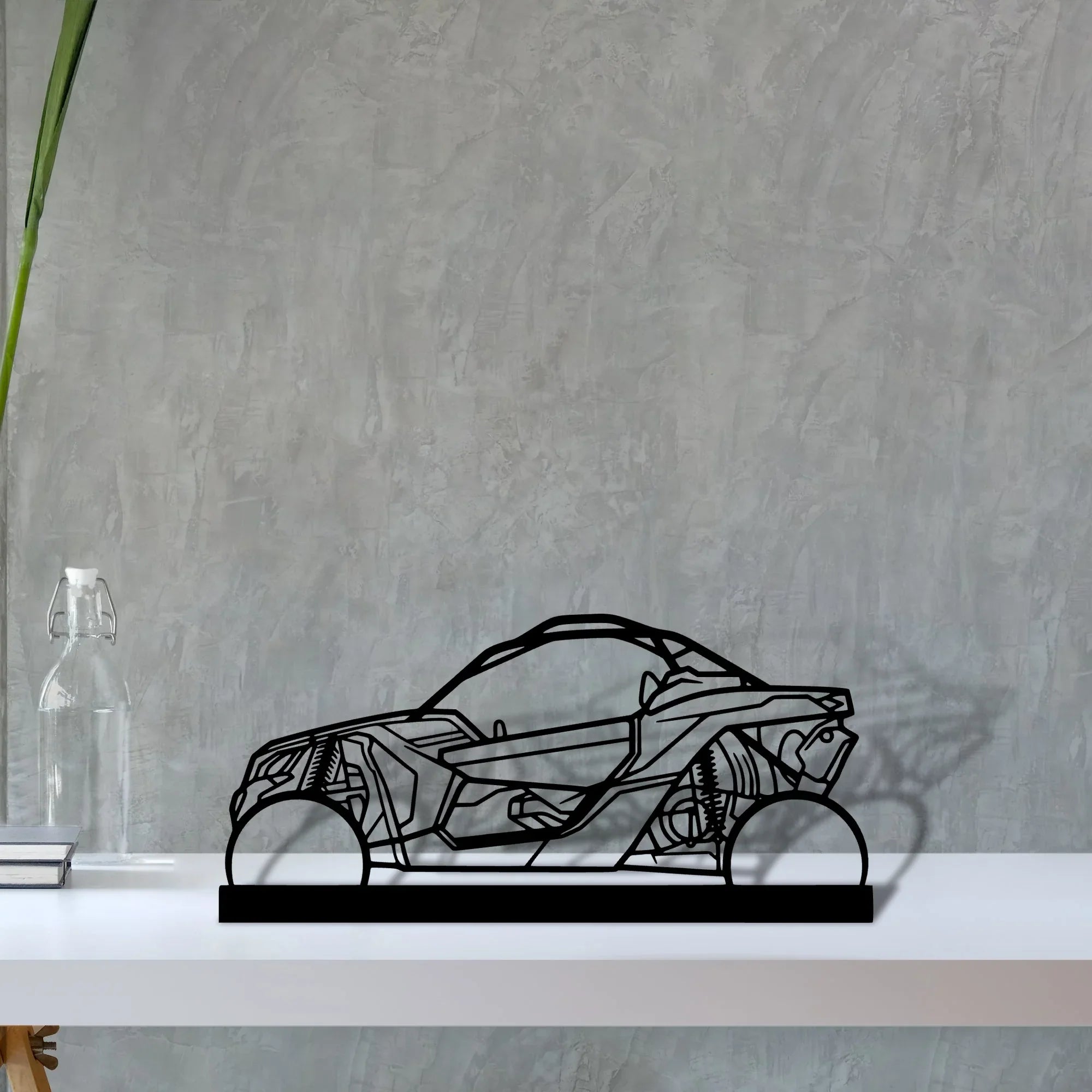 buggy-x3 Silhouette Metal Art Stand - Turbo Silhouette