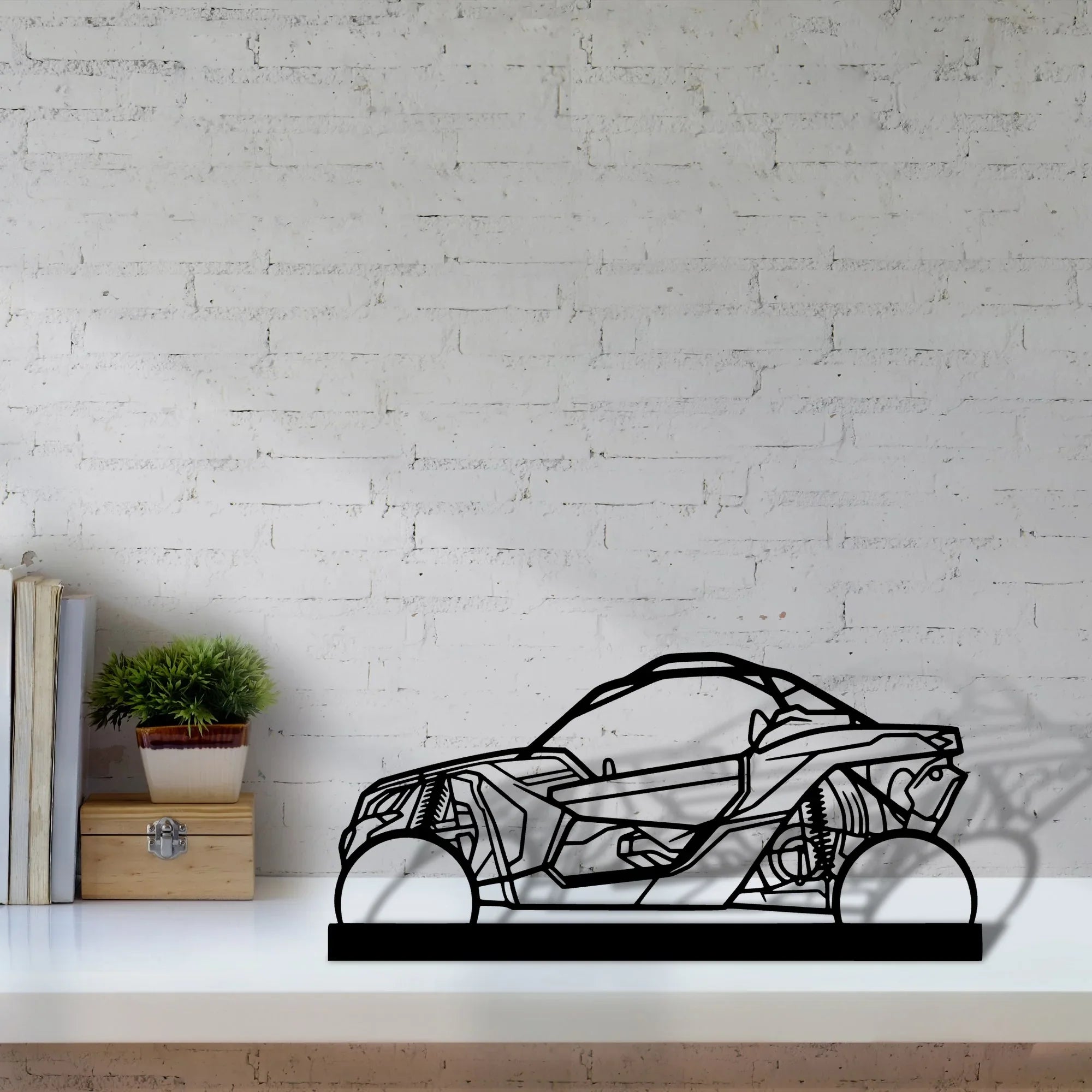 buggy-x3 Silhouette Metal Art Stand - Turbo Silhouette