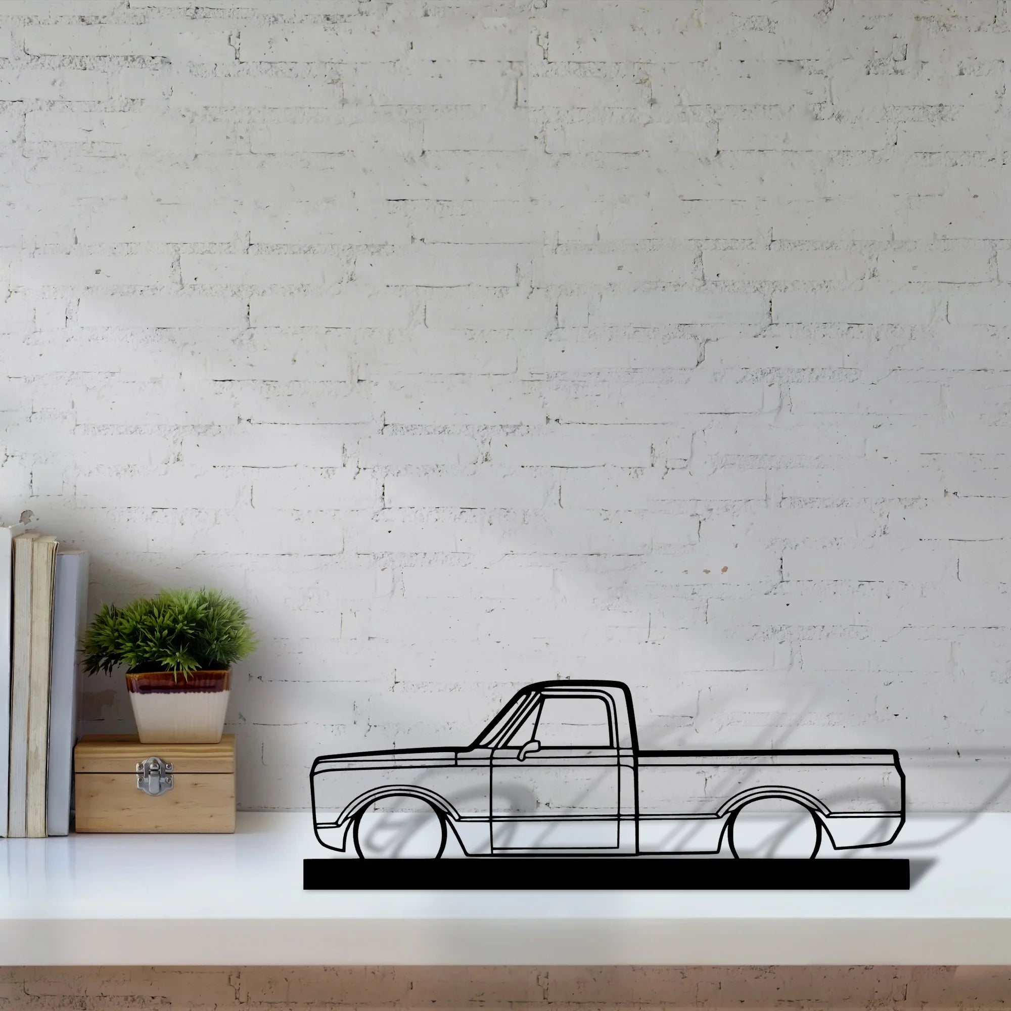 c-10-1971 Silhouette Metal Art Stand - Turbo Silhouette