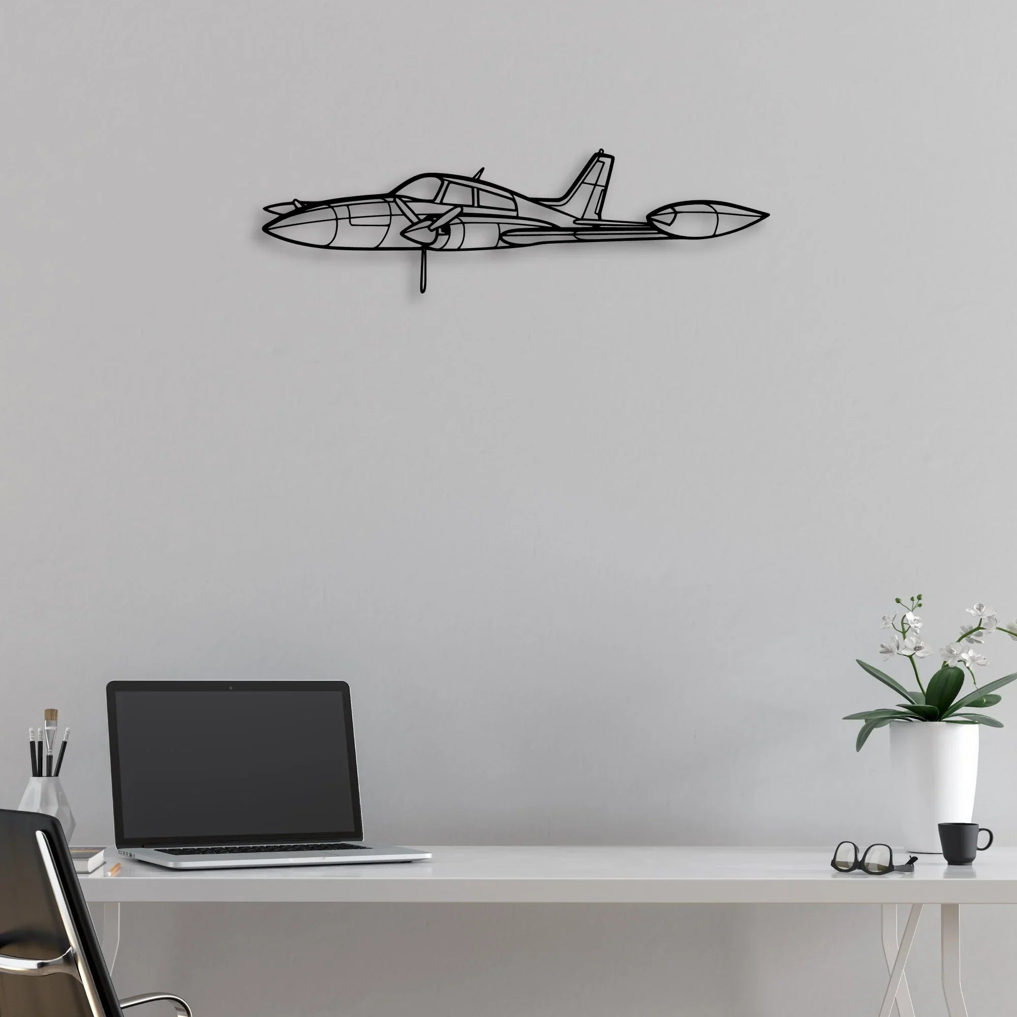 C-130H Hercules Classic Aircraft Silhouette Metal Wall Art - Aviation Hangar Decor